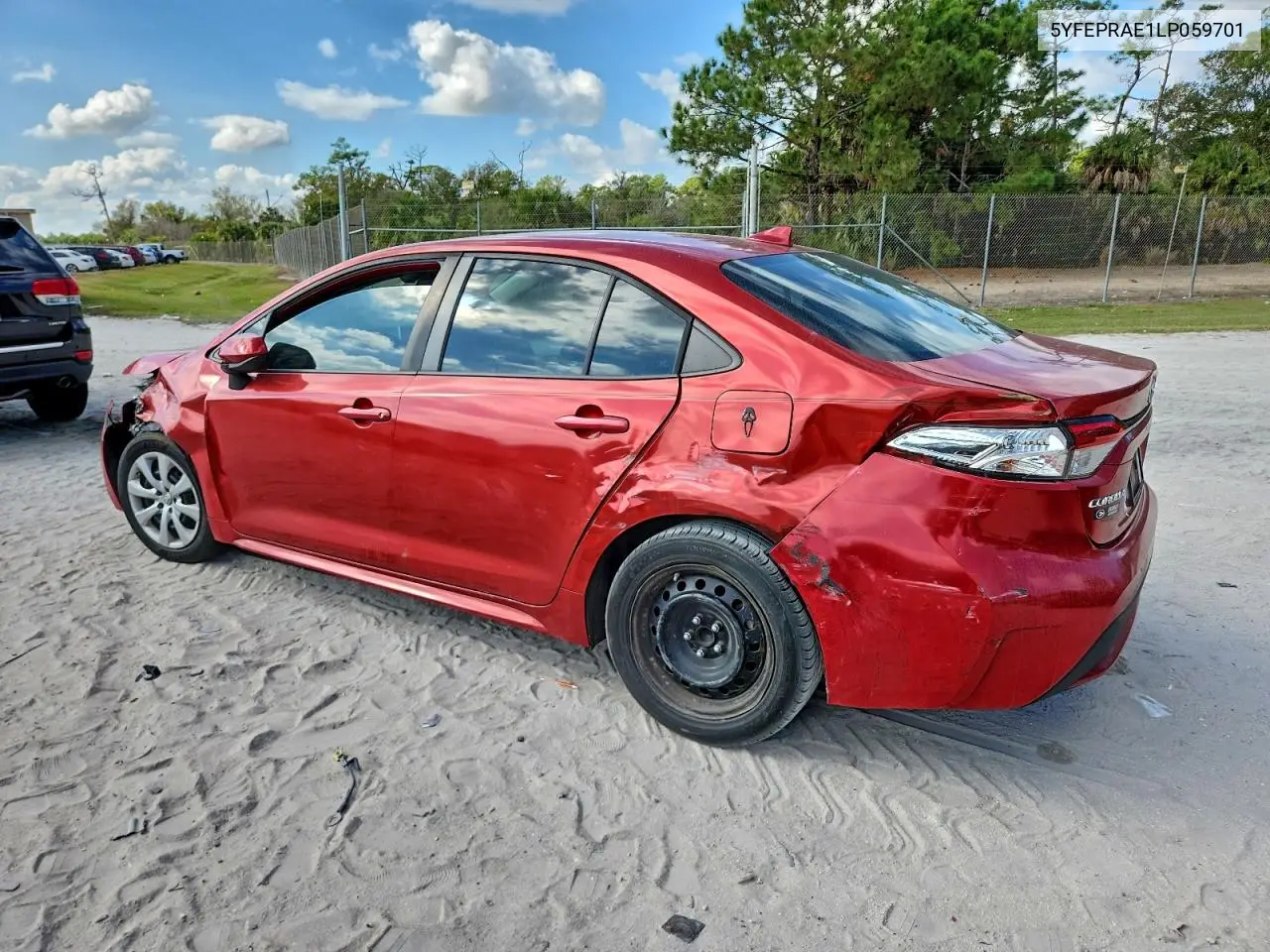 5YFEPRAE1LP059701 2020 Toyota Corolla Le