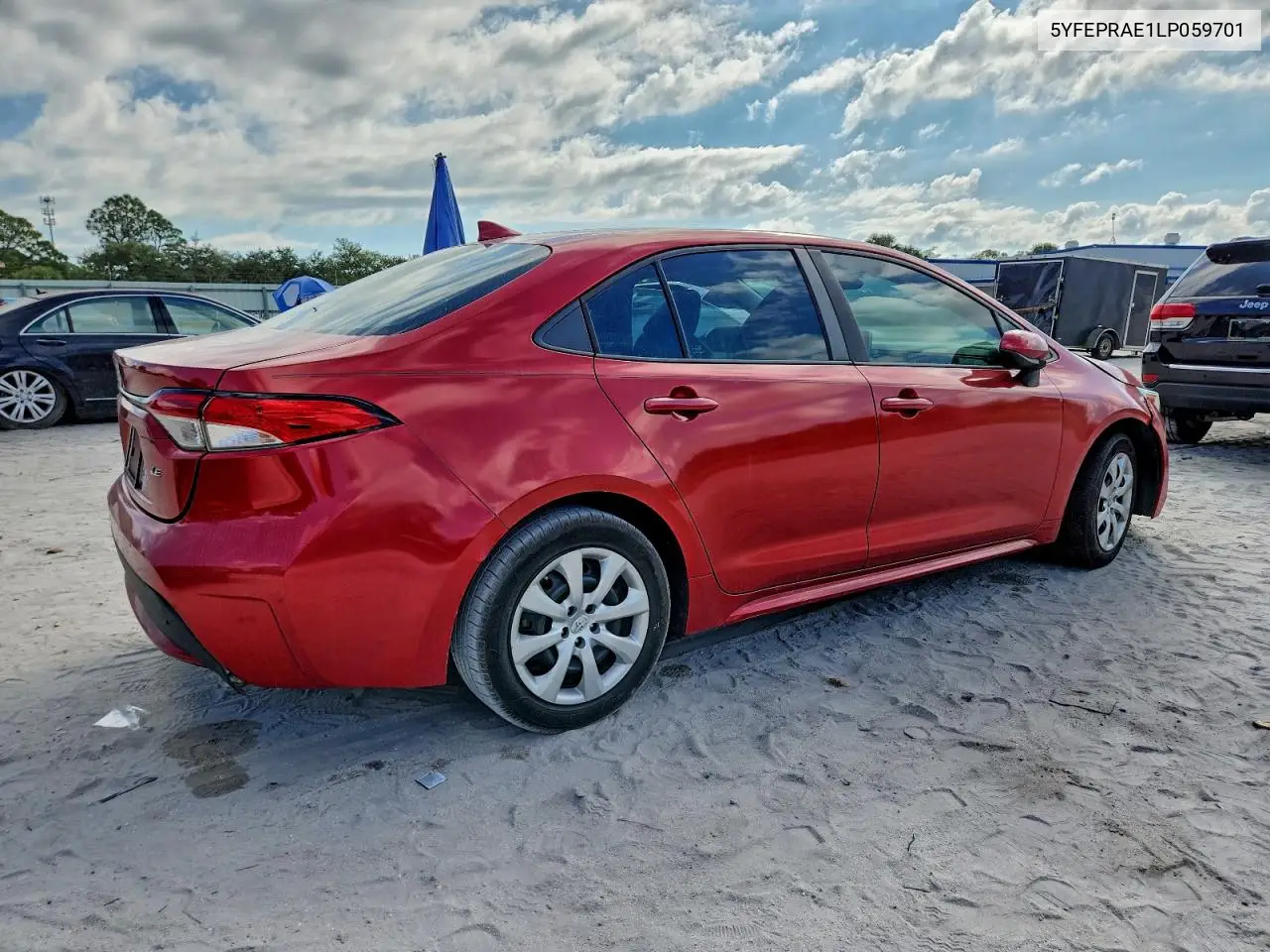 5YFEPRAE1LP059701 2020 Toyota Corolla Le