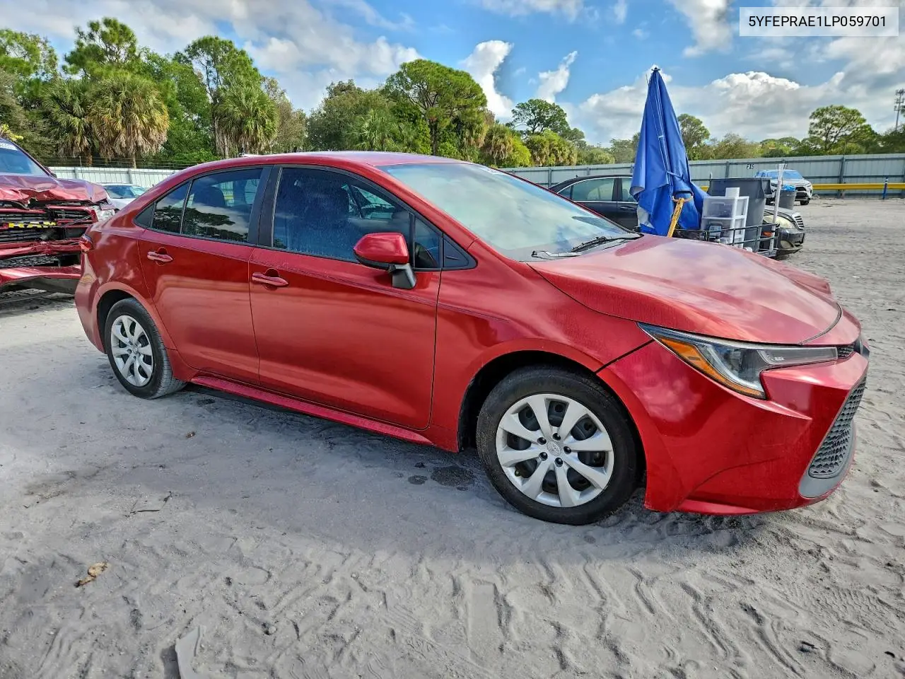 5YFEPRAE1LP059701 2020 Toyota Corolla Le