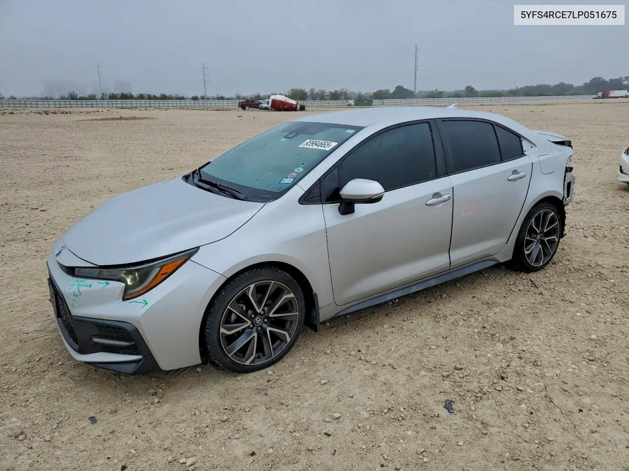 5YFS4RCE7LP051675 2020 Toyota Corolla Se