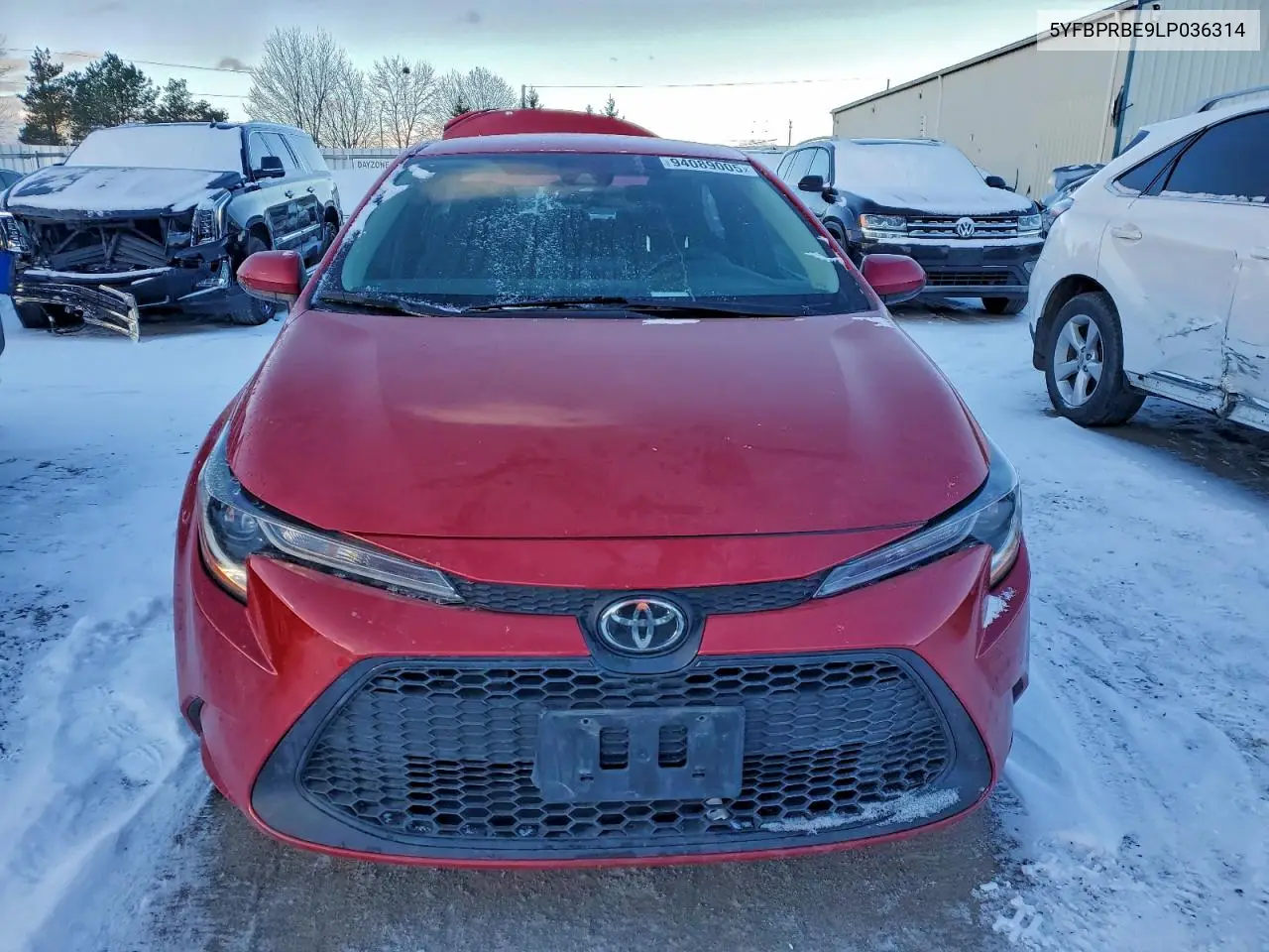 5YFBPRBE9LP036314 2020 Toyota Corolla Le