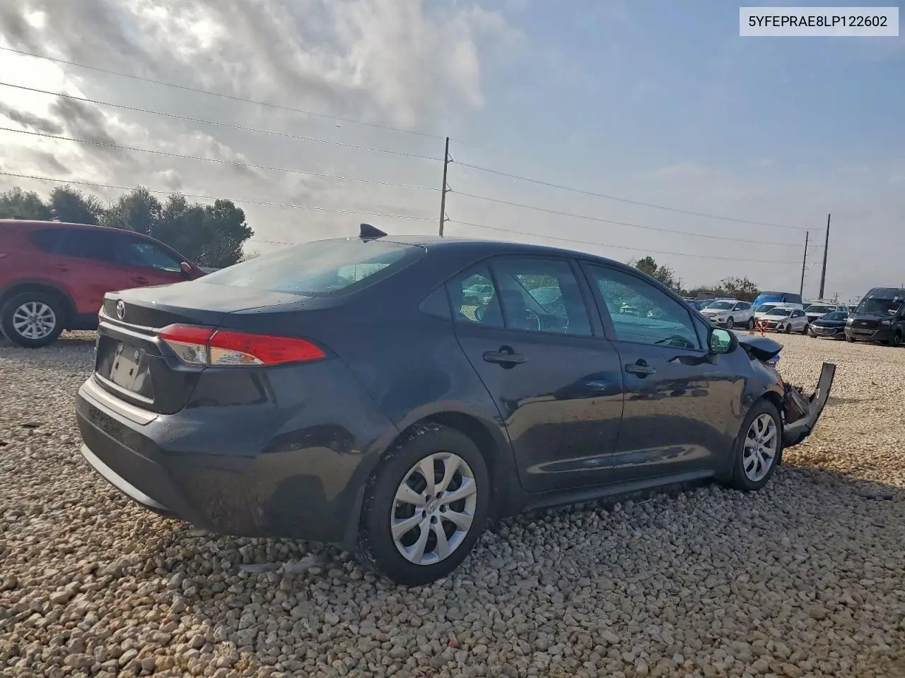 5YFEPRAE8LP122602 2020 Toyota Corolla Le