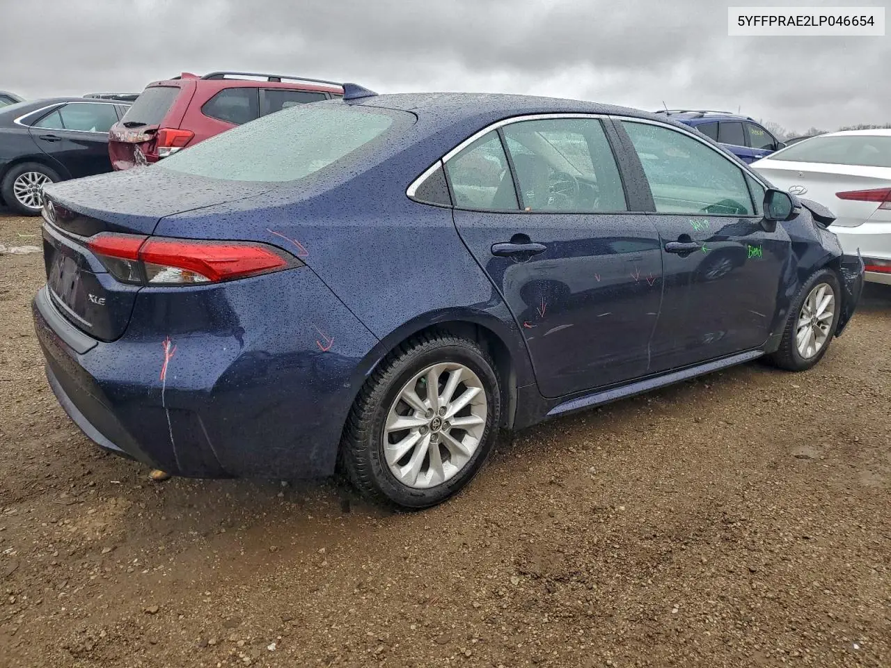5YFFPRAE2LP046654 2020 Toyota Corolla Xle