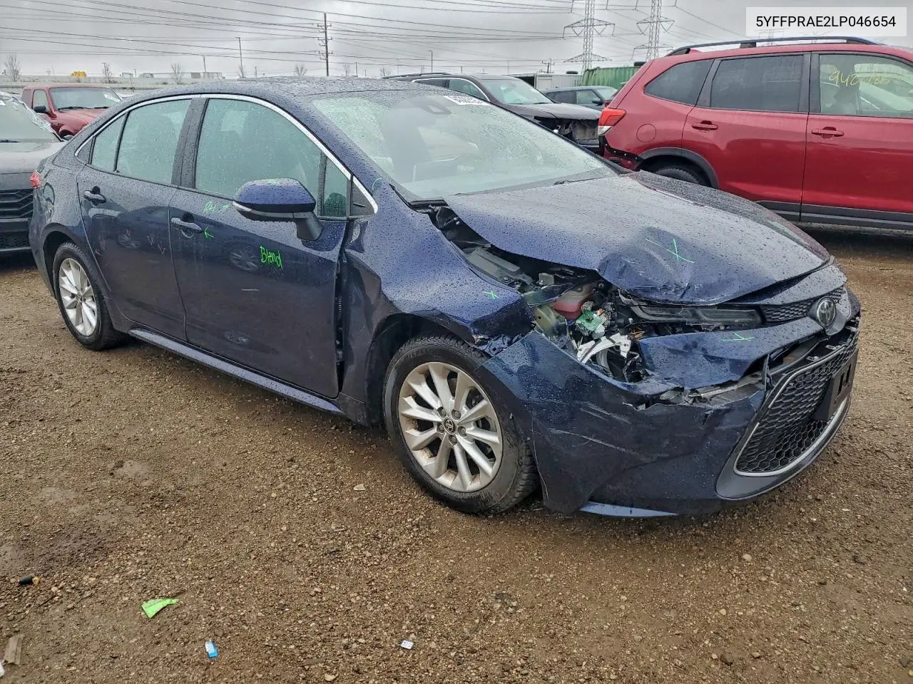 5YFFPRAE2LP046654 2020 Toyota Corolla Xle