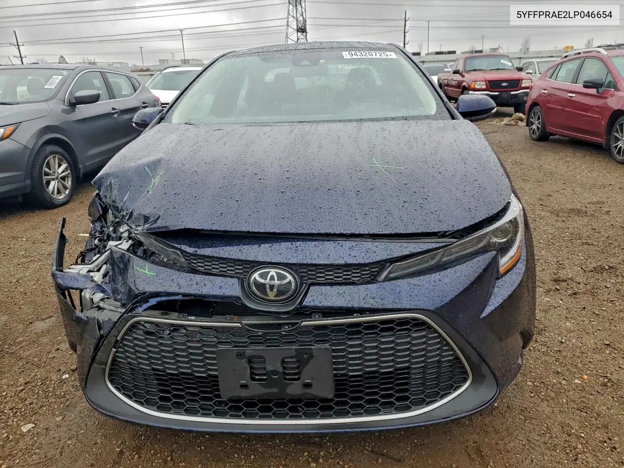 5YFFPRAE2LP046654 2020 Toyota Corolla Xle