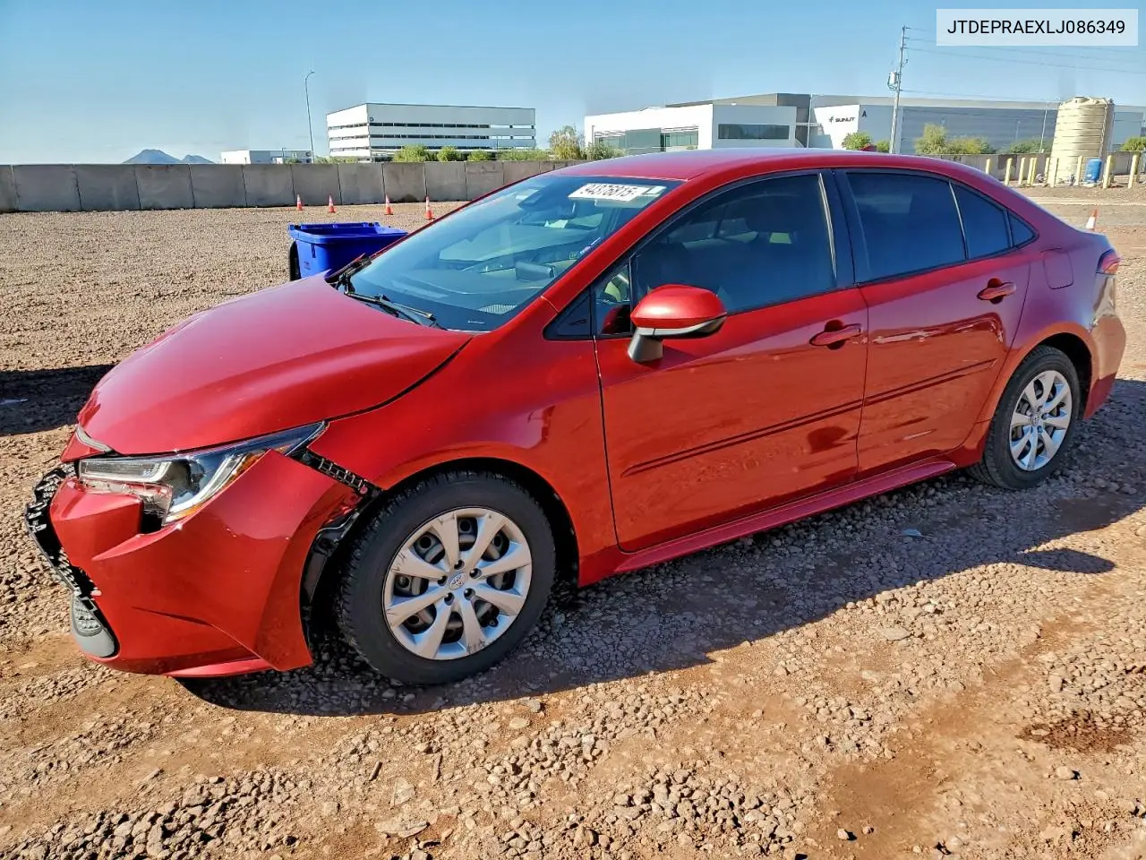 JTDEPRAEXLJ086349 2020 Toyota Corolla Le