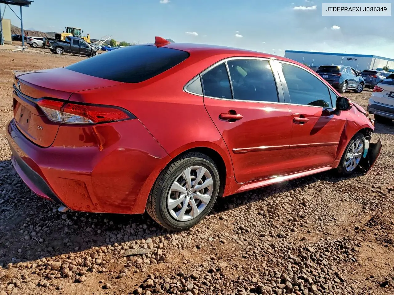 JTDEPRAEXLJ086349 2020 Toyota Corolla Le
