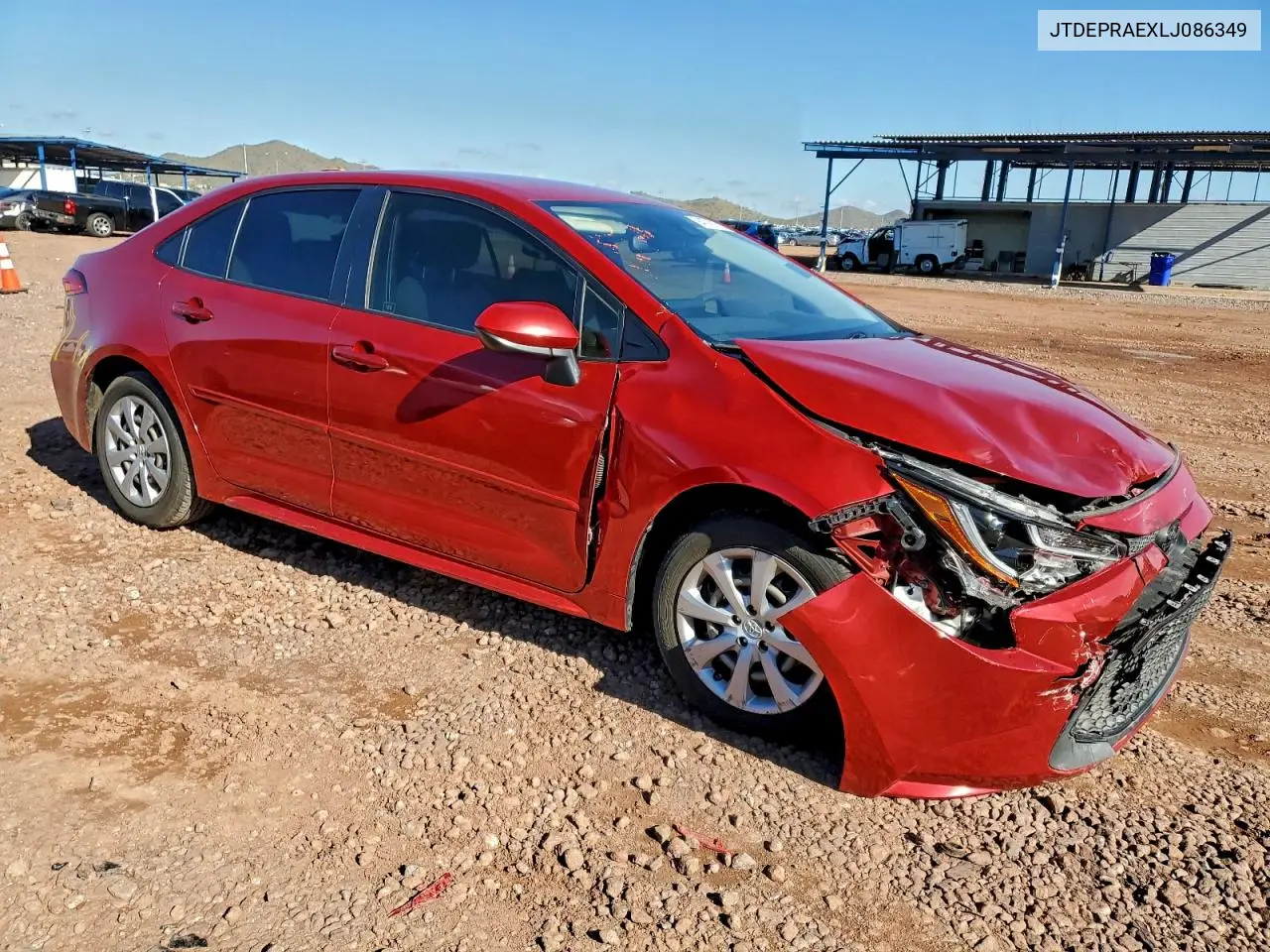 JTDEPRAEXLJ086349 2020 Toyota Corolla Le