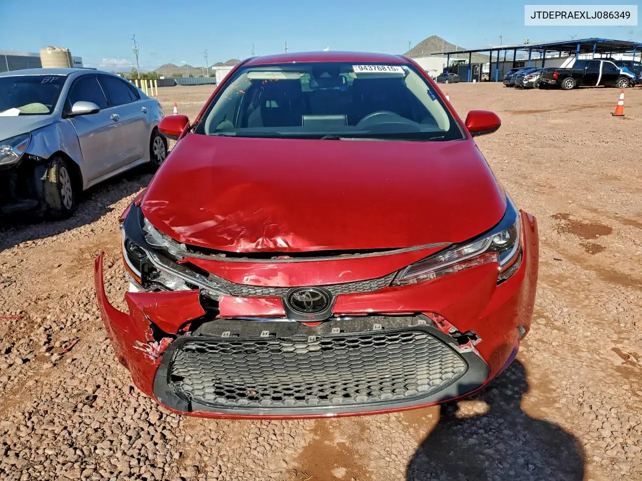 JTDEPRAEXLJ086349 2020 Toyota Corolla Le