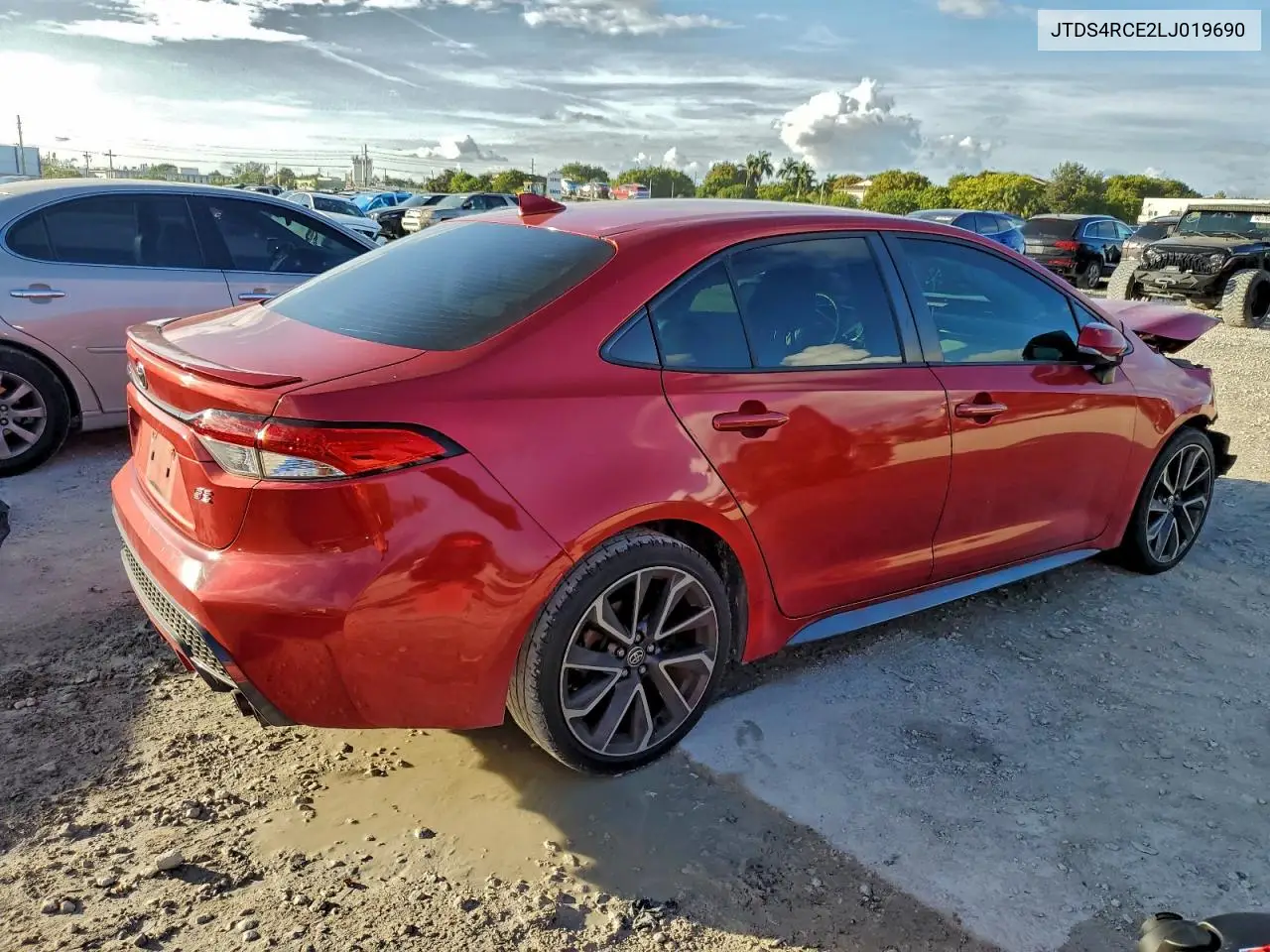 JTDS4RCE2LJ019690 2020 Toyota Corolla Se