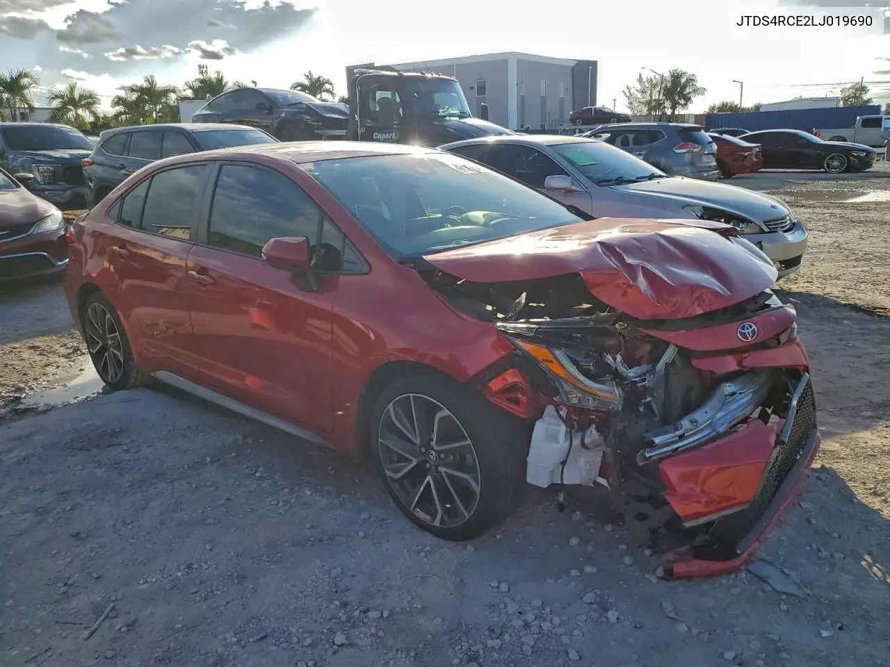 JTDS4RCE2LJ019690 2020 Toyota Corolla Se