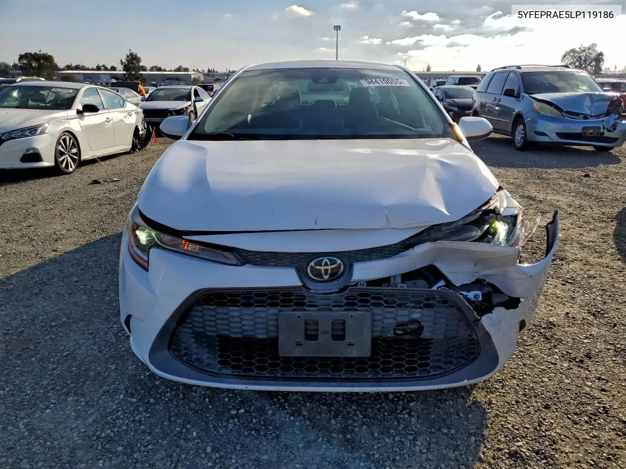5YFEPRAE5LP119186 2020 Toyota Corolla Le