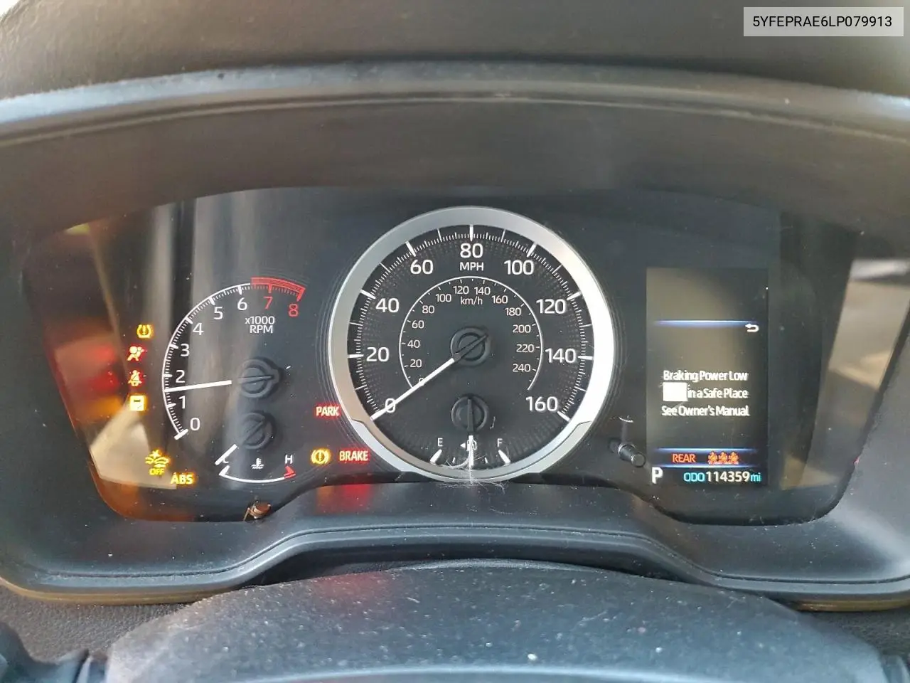 5YFEPRAE6LP079913 2020 Toyota Corolla Le