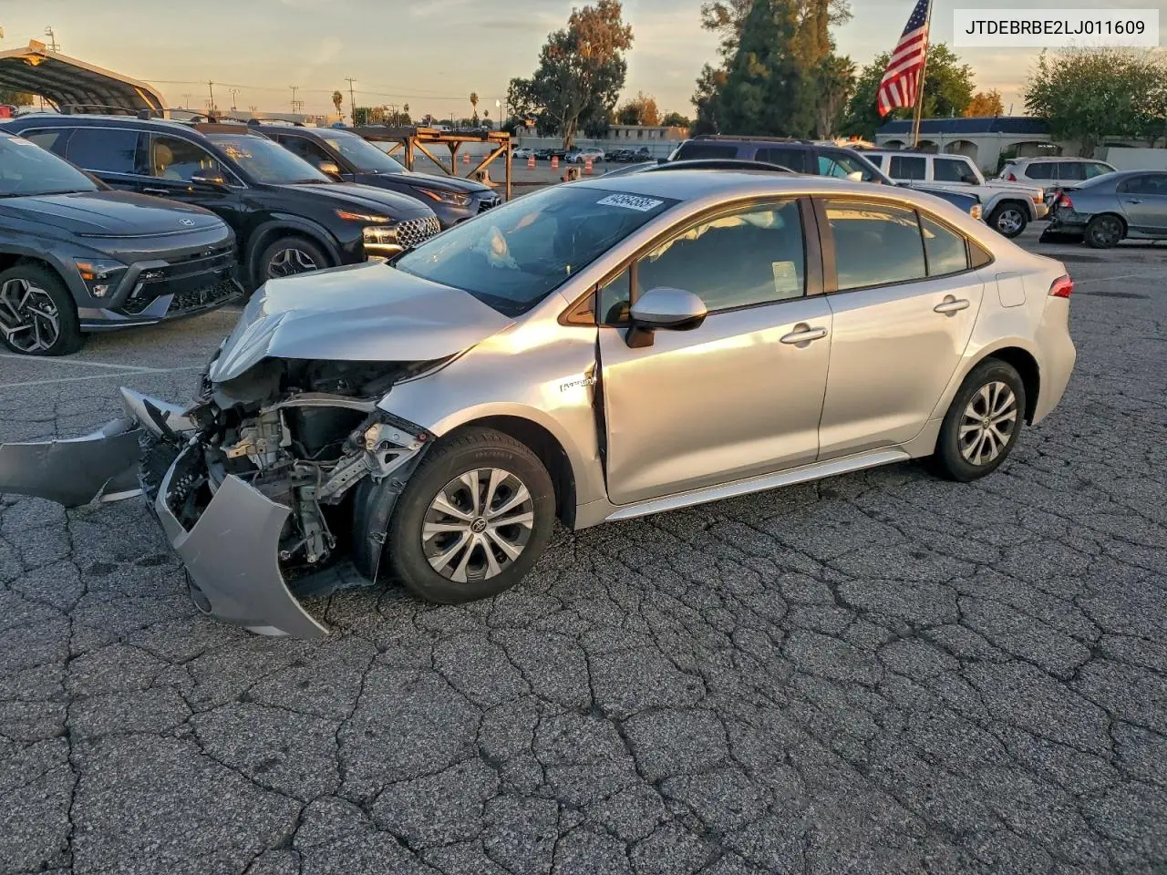 JTDEBRBE2LJ011609 2020 Toyota Corolla Le
