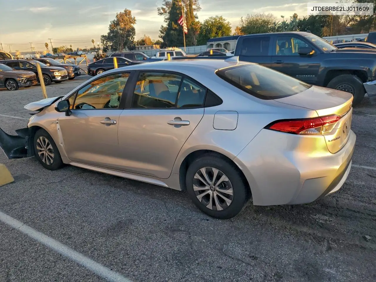 JTDEBRBE2LJ011609 2020 Toyota Corolla Le