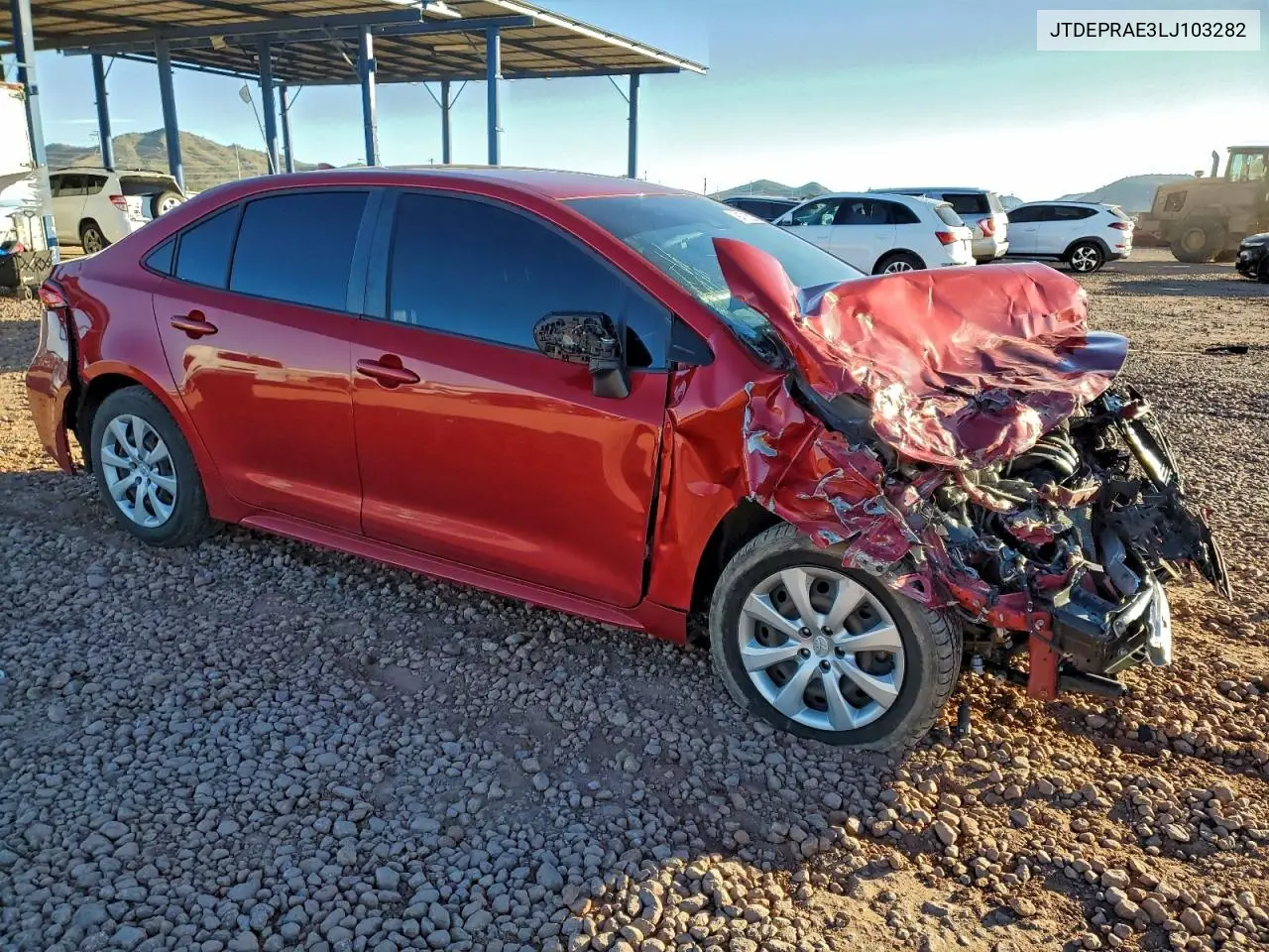 JTDEPRAE3LJ103282 2020 Toyota Corolla Le