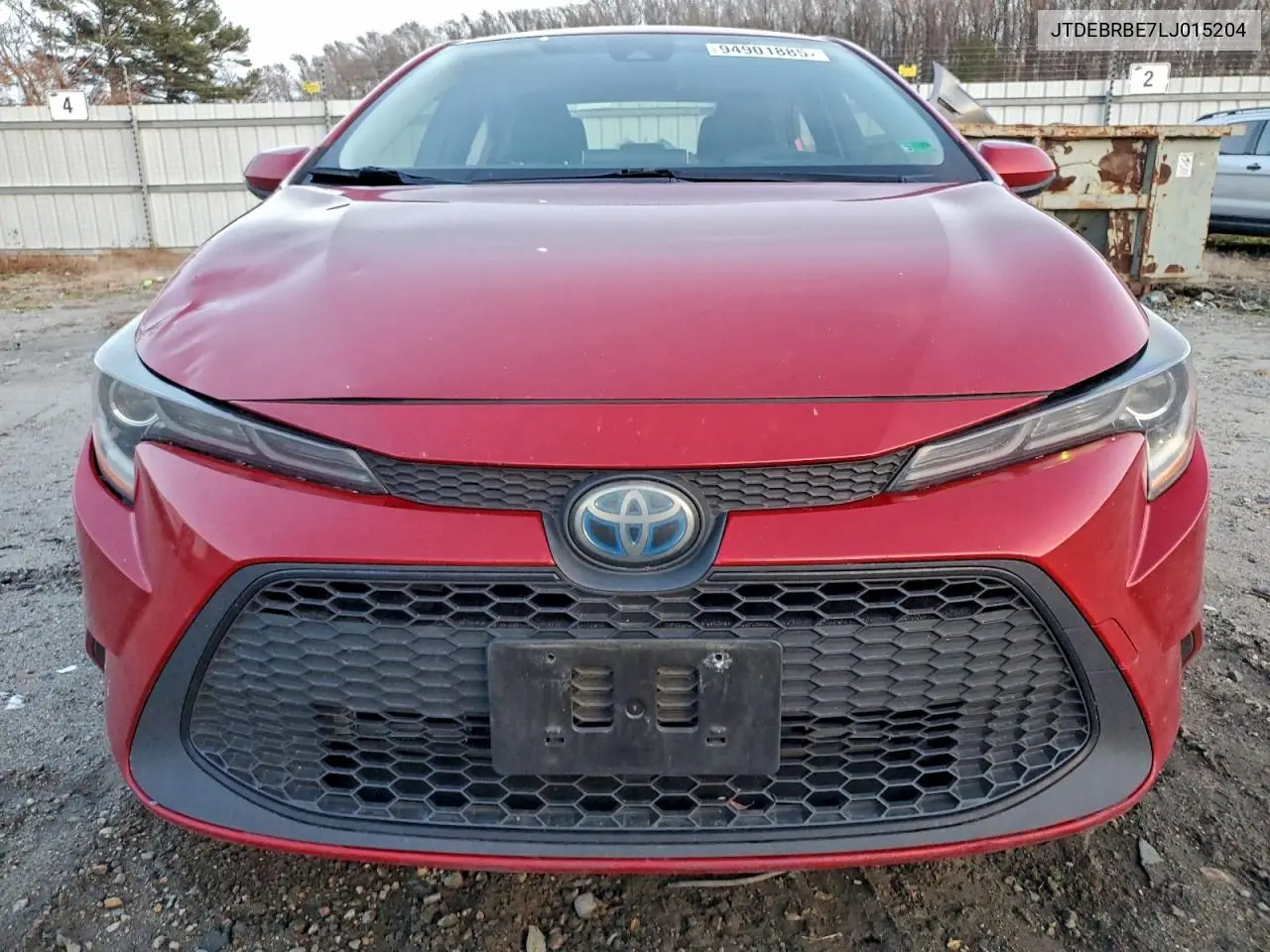 JTDEBRBE7LJ015204 2020 Toyota Corolla Le