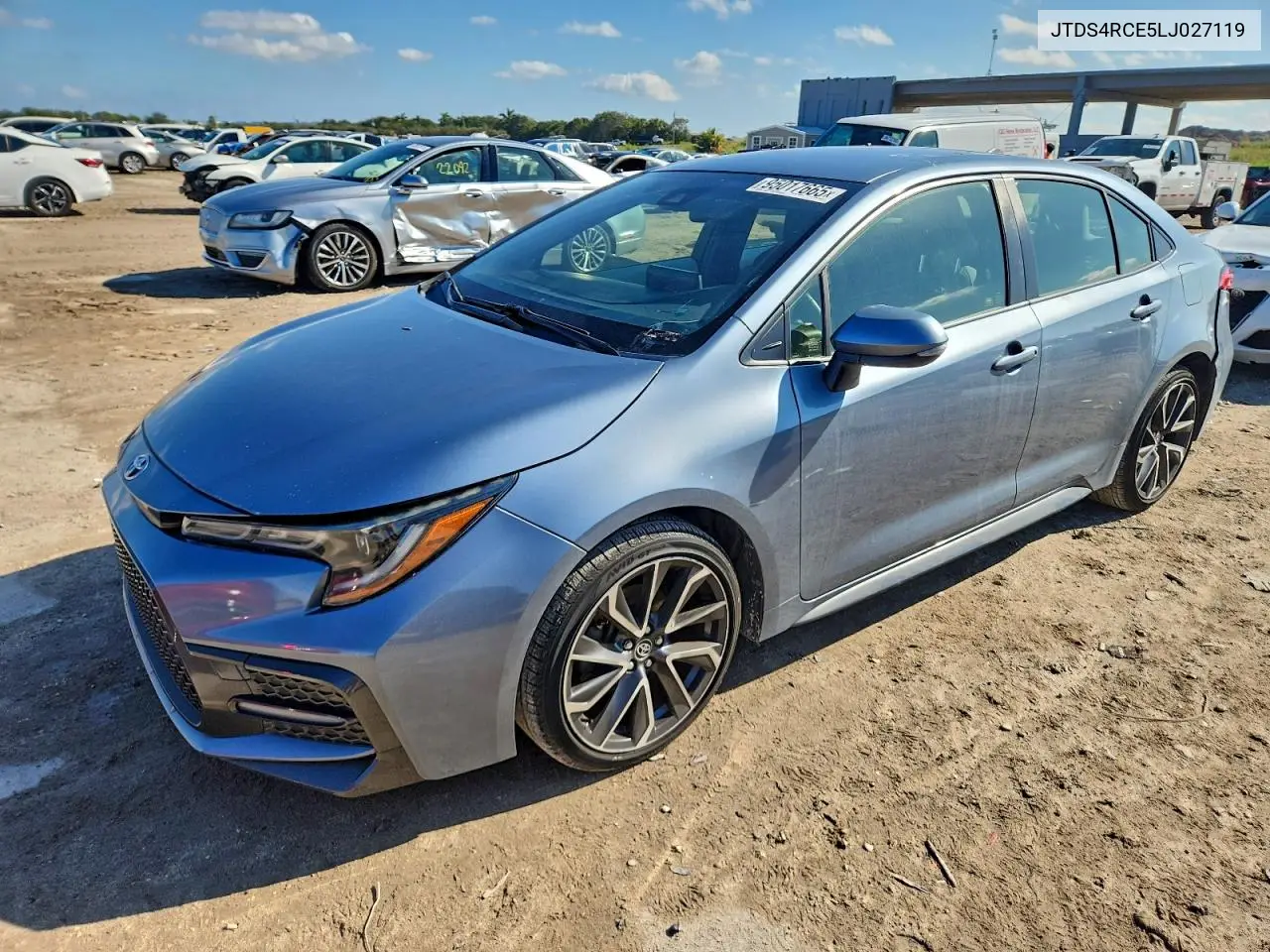 JTDS4RCE5LJ027119 2020 Toyota Corolla Se