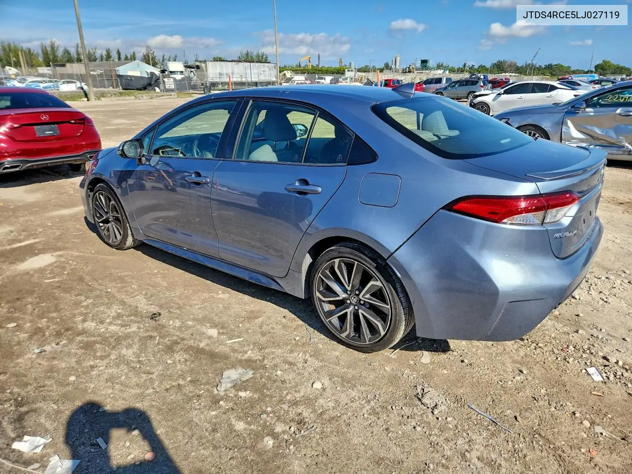 JTDS4RCE5LJ027119 2020 Toyota Corolla Se