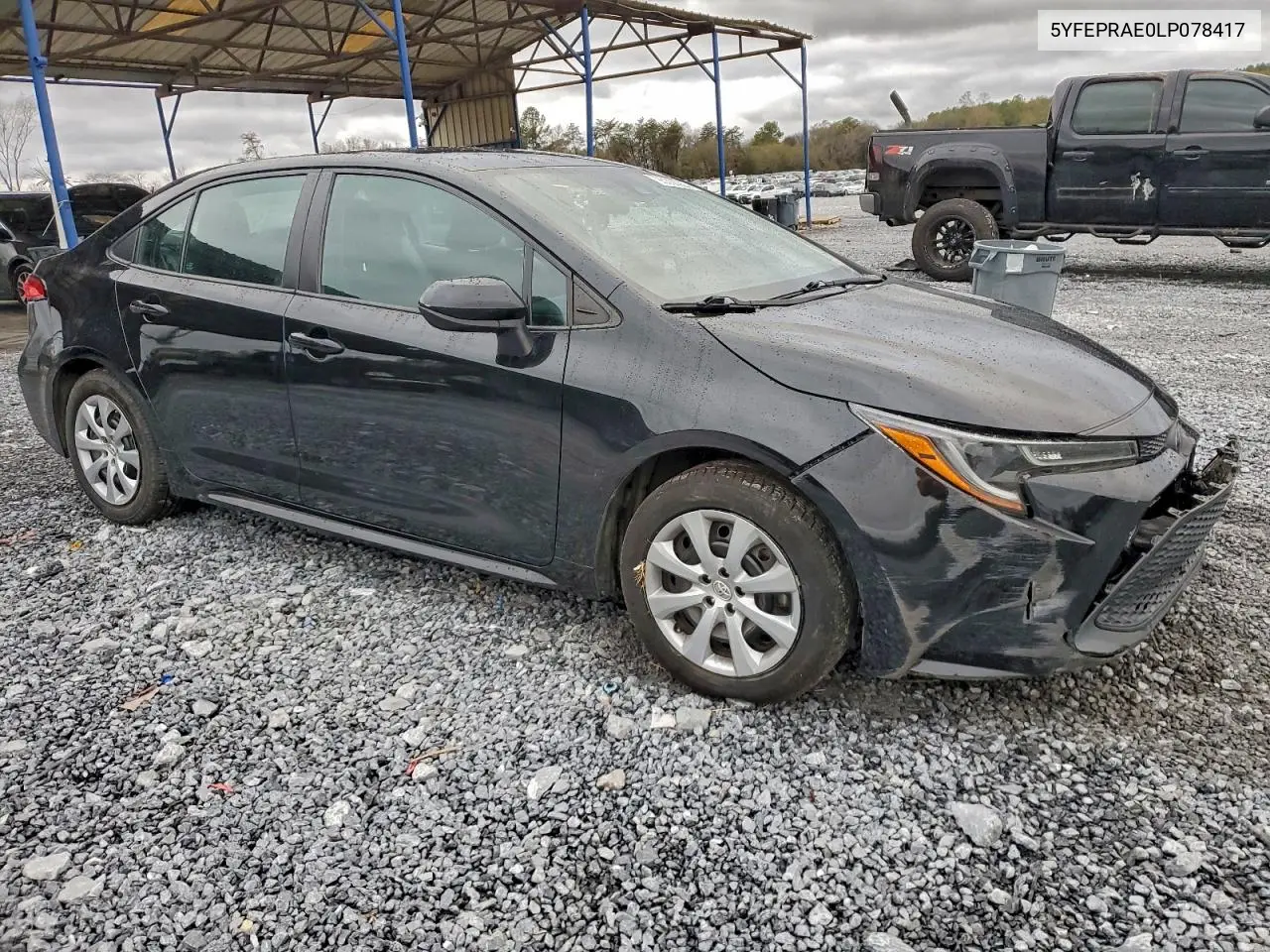 5YFEPRAE0LP078417 2020 Toyota Corolla Le