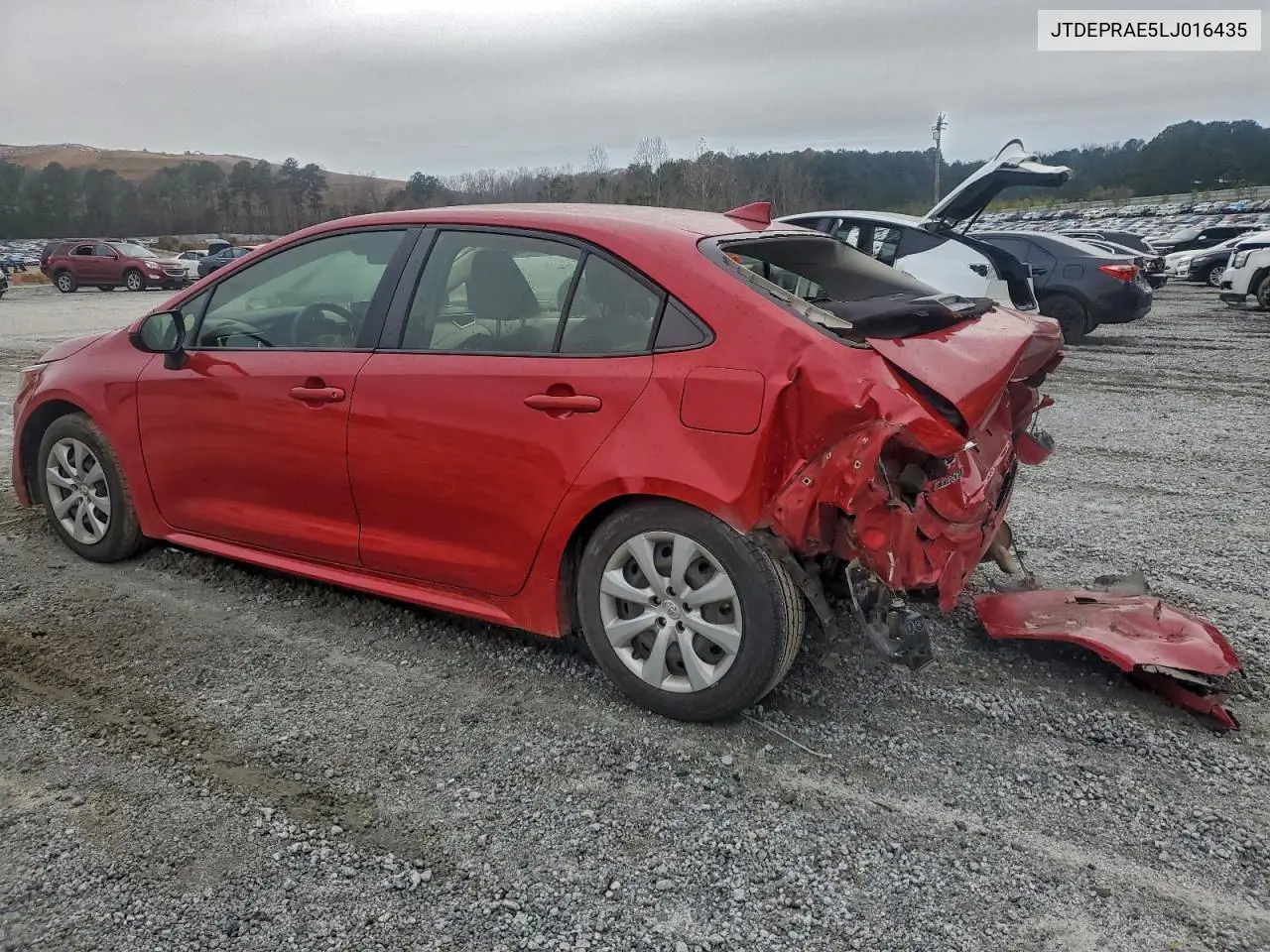 JTDEPRAE5LJ016435 2020 Toyota Corolla Le