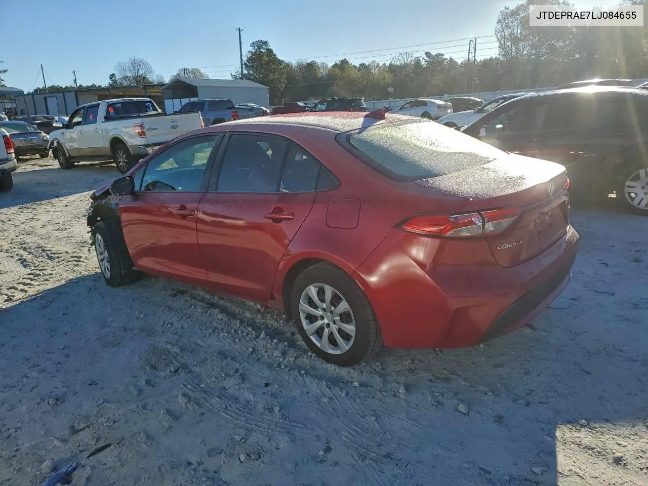 JTDEPRAE7LJ084655 2020 Toyota Corolla Le