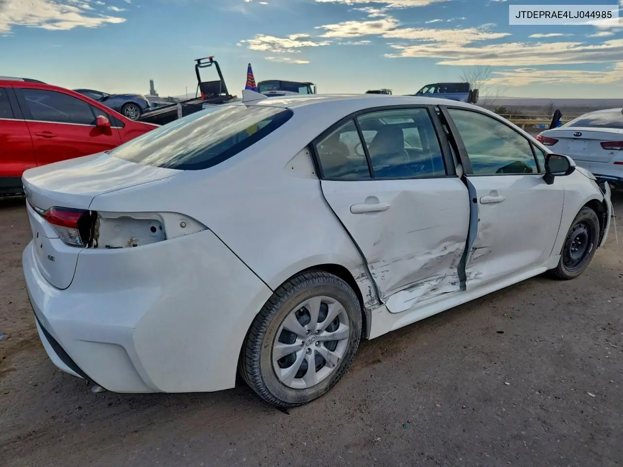JTDEPRAE4LJ044985 2020 Toyota Corolla Le