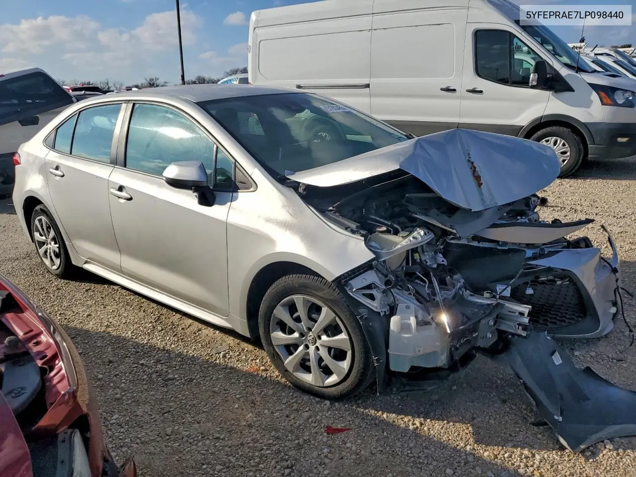 5YFEPRAE7LP098440 2020 Toyota Corolla Le