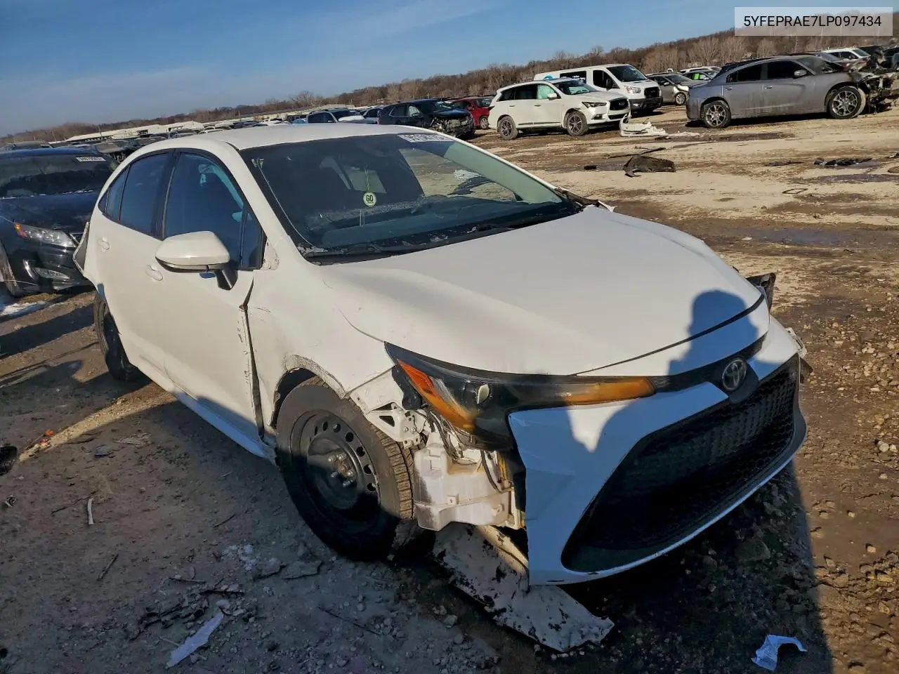 5YFEPRAE7LP097434 2020 Toyota Corolla Le