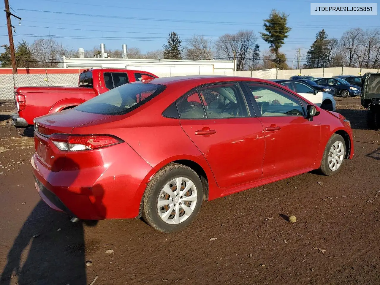 JTDEPRAE9LJ025851 2020 Toyota Corolla Le