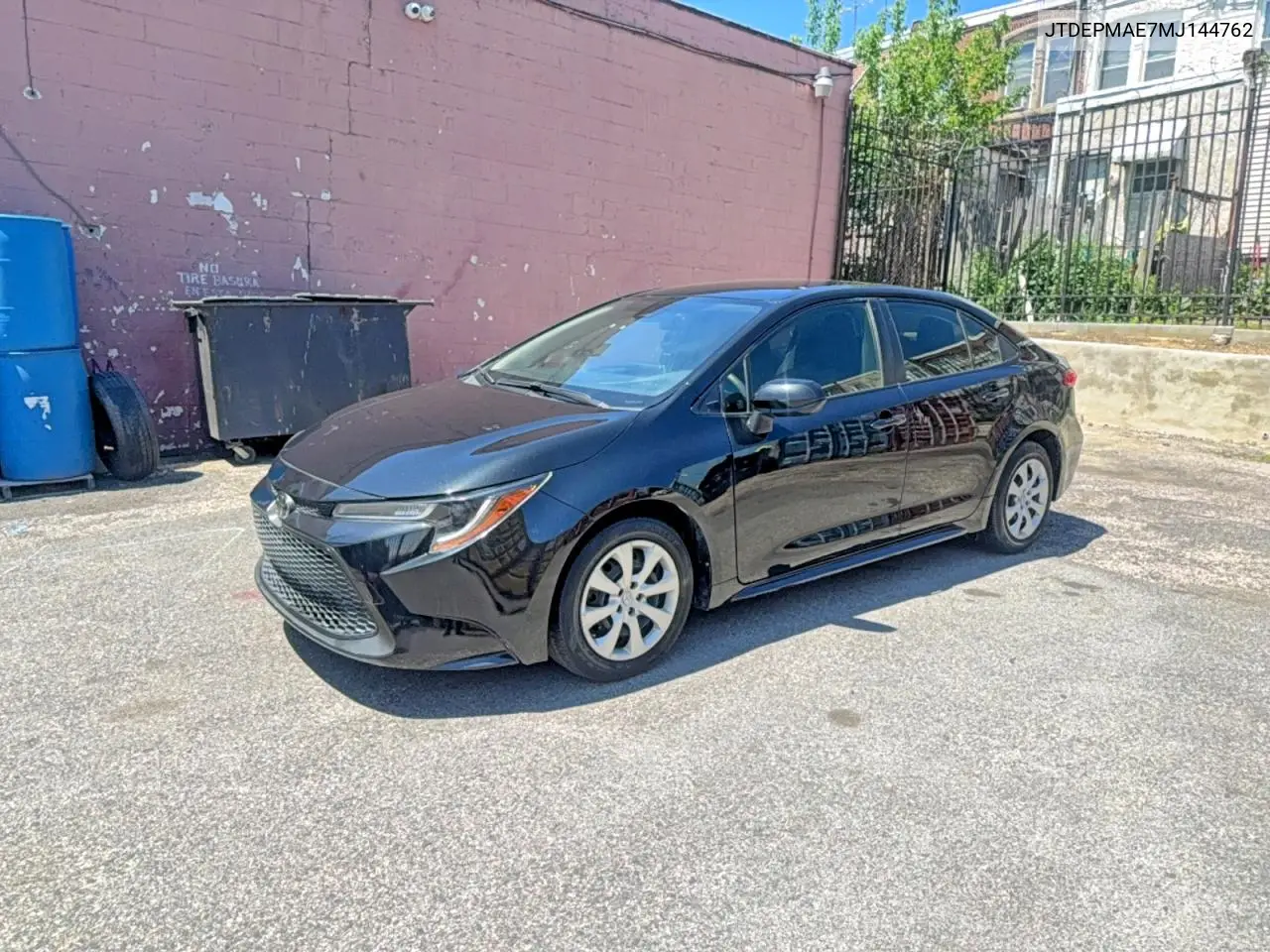 JTDEPMAE7MJ144762 2021 Toyota Corolla Le