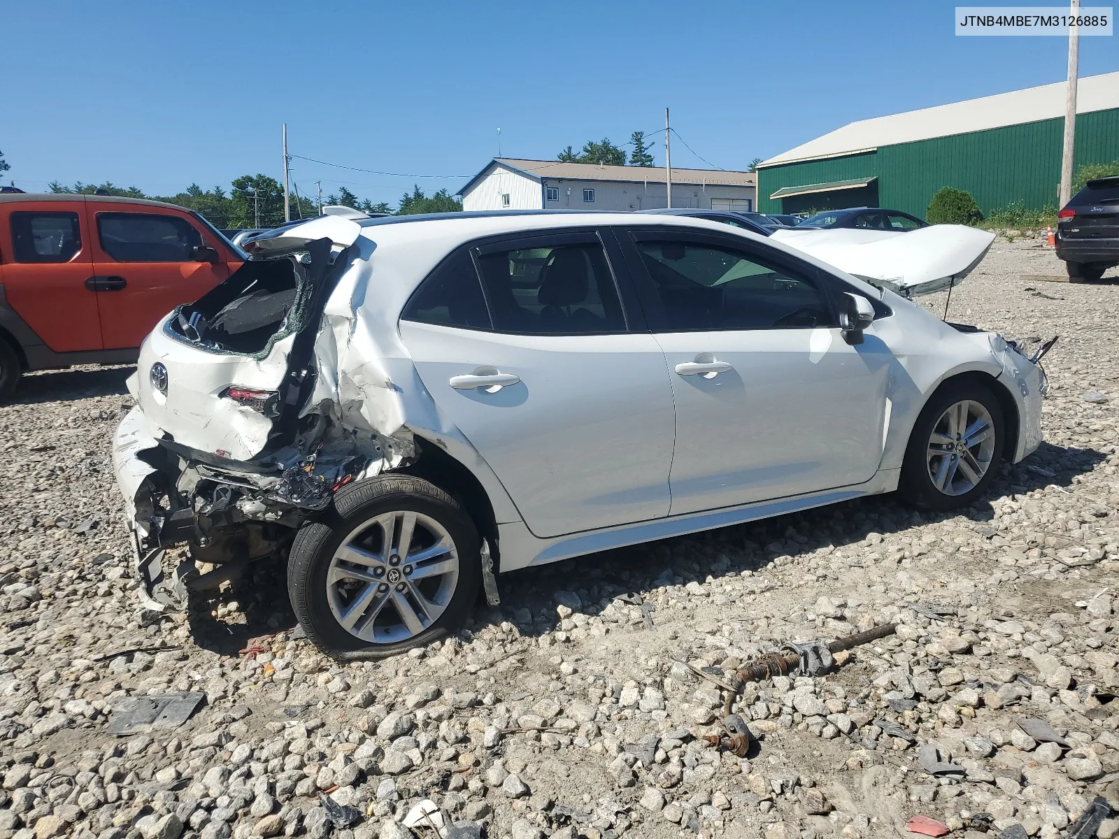 JTNB4MBE7M3126885 2021 Toyota Corolla Se