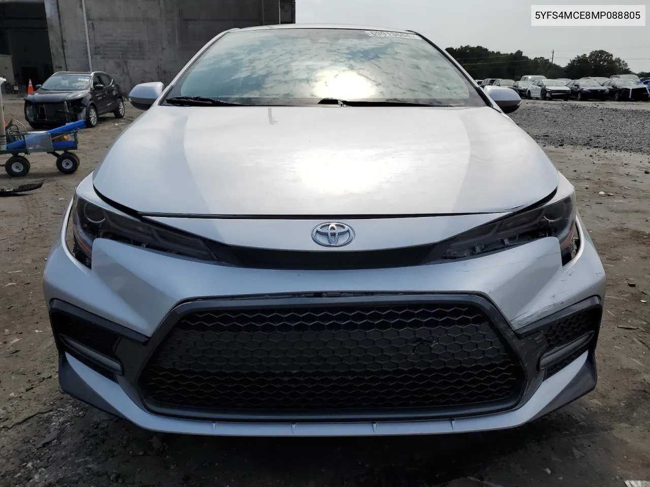 2021 Toyota Corolla Se VIN: 5YFS4MCE8MP088805 Lot: 72202914