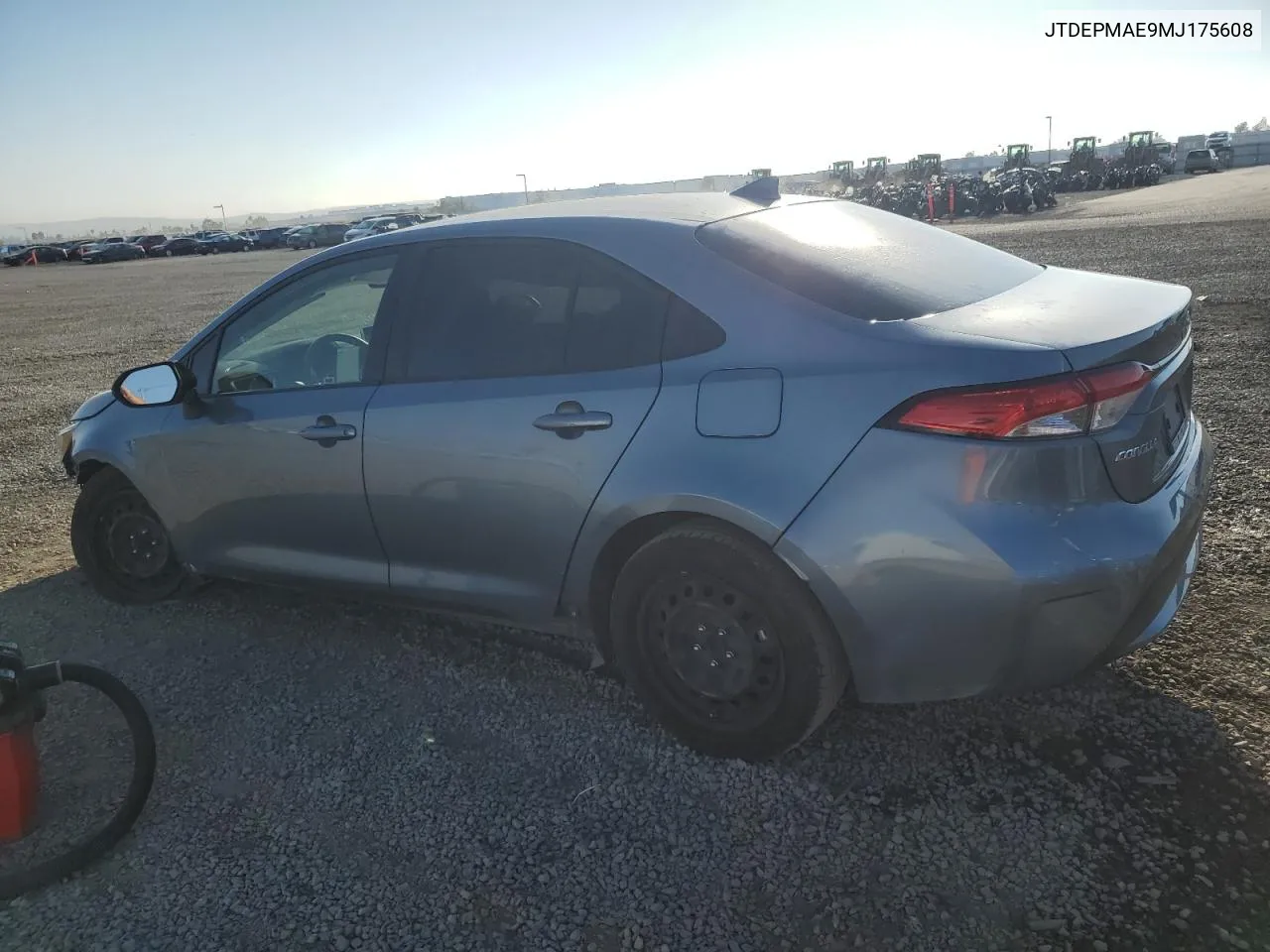 2021 Toyota Corolla Le VIN: JTDEPMAE9MJ175608 Lot: 72933464