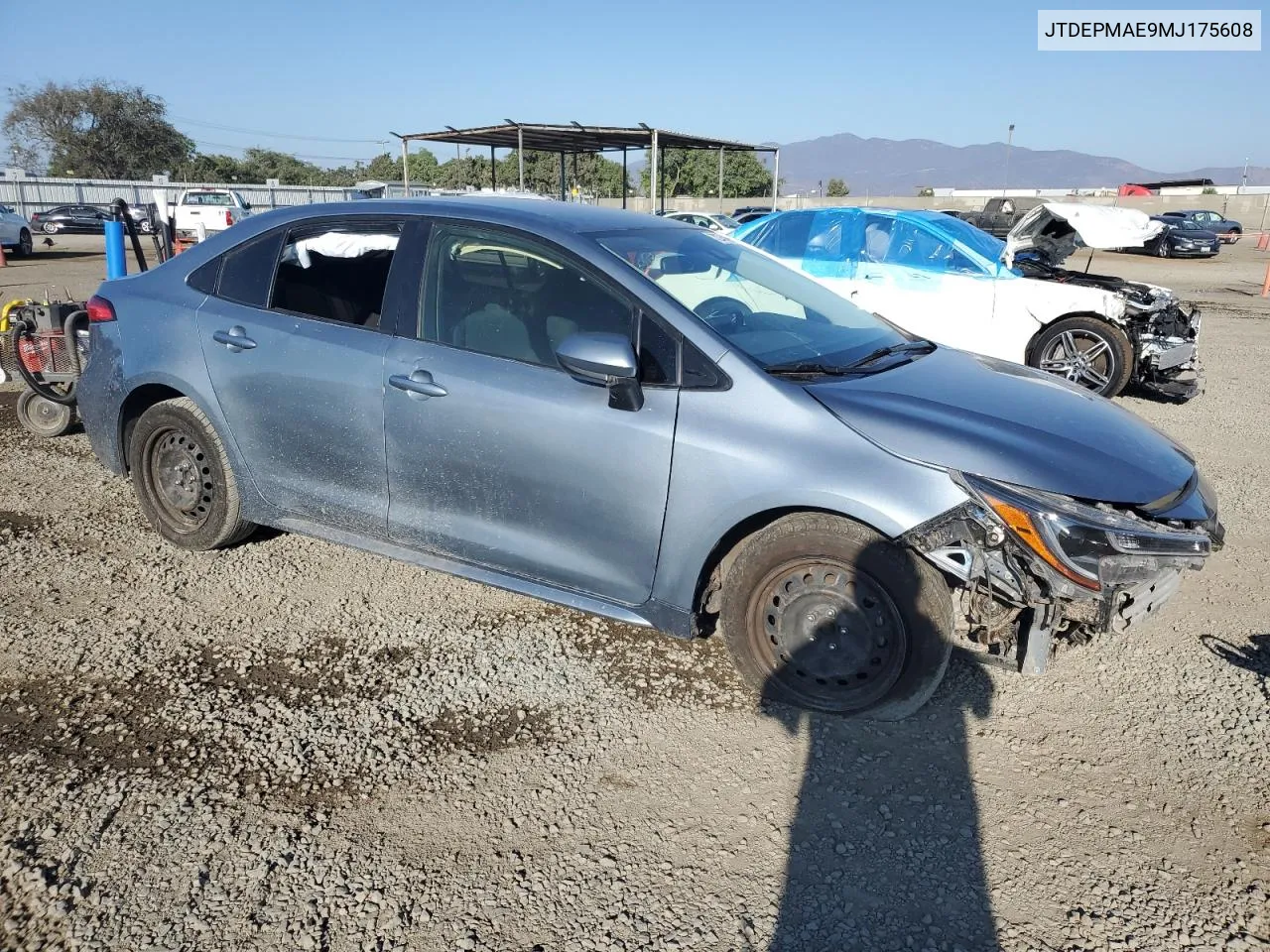 2021 Toyota Corolla Le VIN: JTDEPMAE9MJ175608 Lot: 72933464