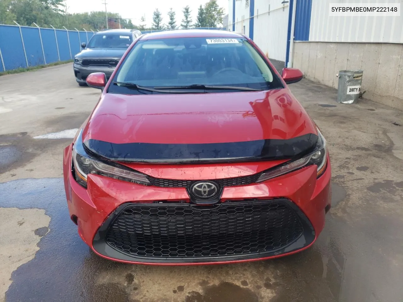 2021 Toyota Corolla Le VIN: 5YFBPMBE0MP222148 Lot: 73003134