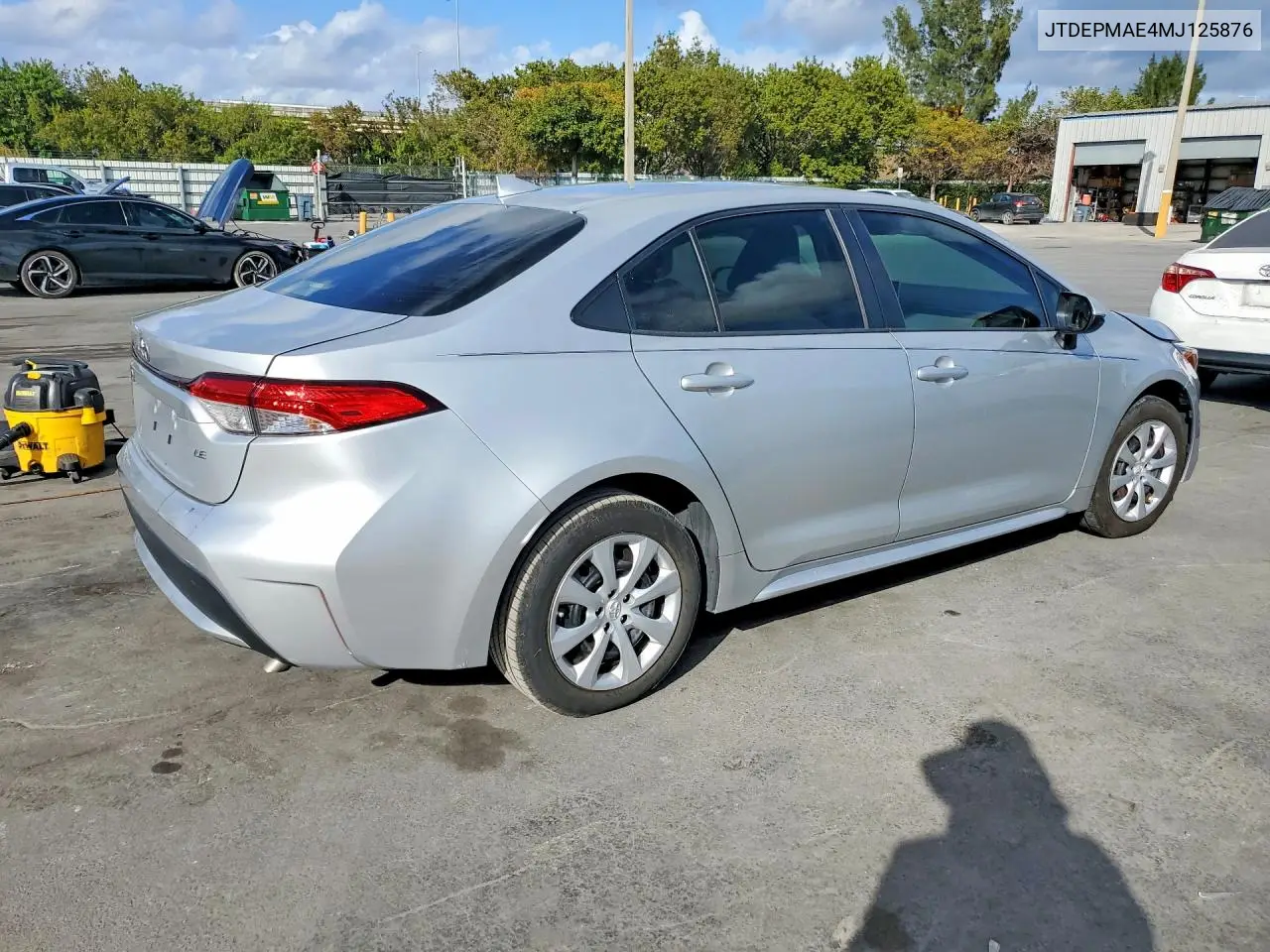 JTDEPMAE4MJ125876 2021 Toyota Corolla Le