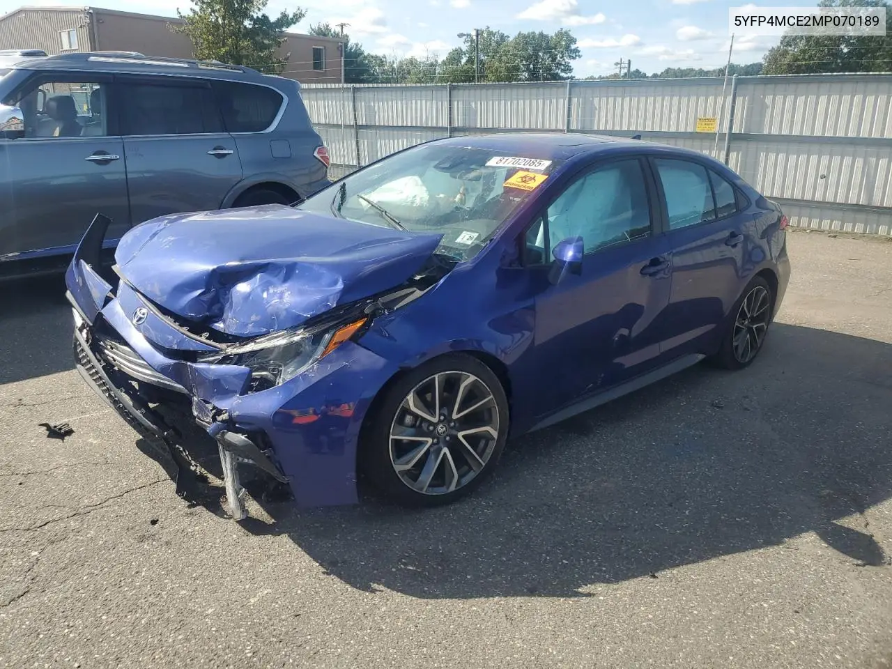5YFP4MCE2MP070189 2021 Toyota Corolla Se