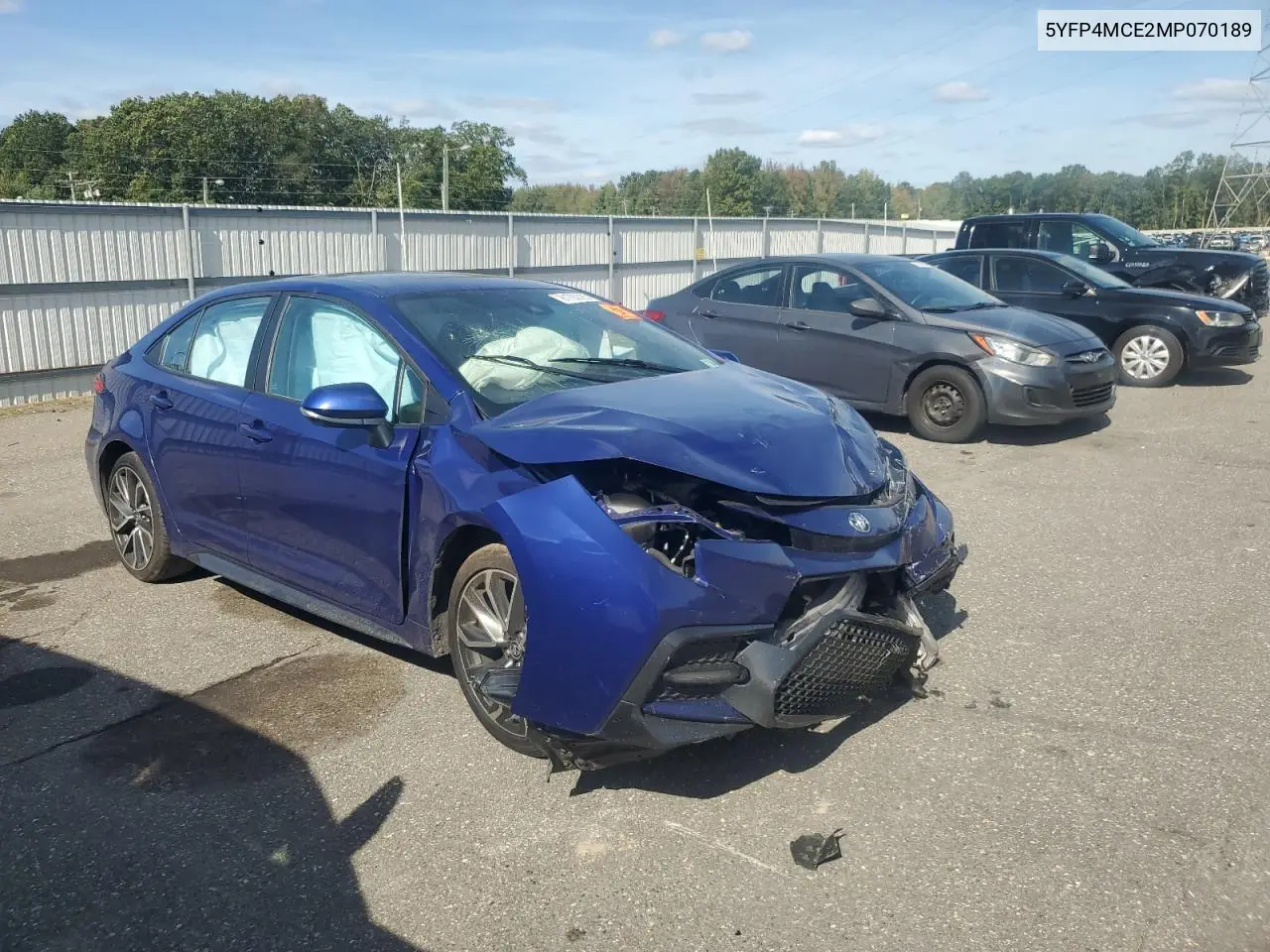 5YFP4MCE2MP070189 2021 Toyota Corolla Se