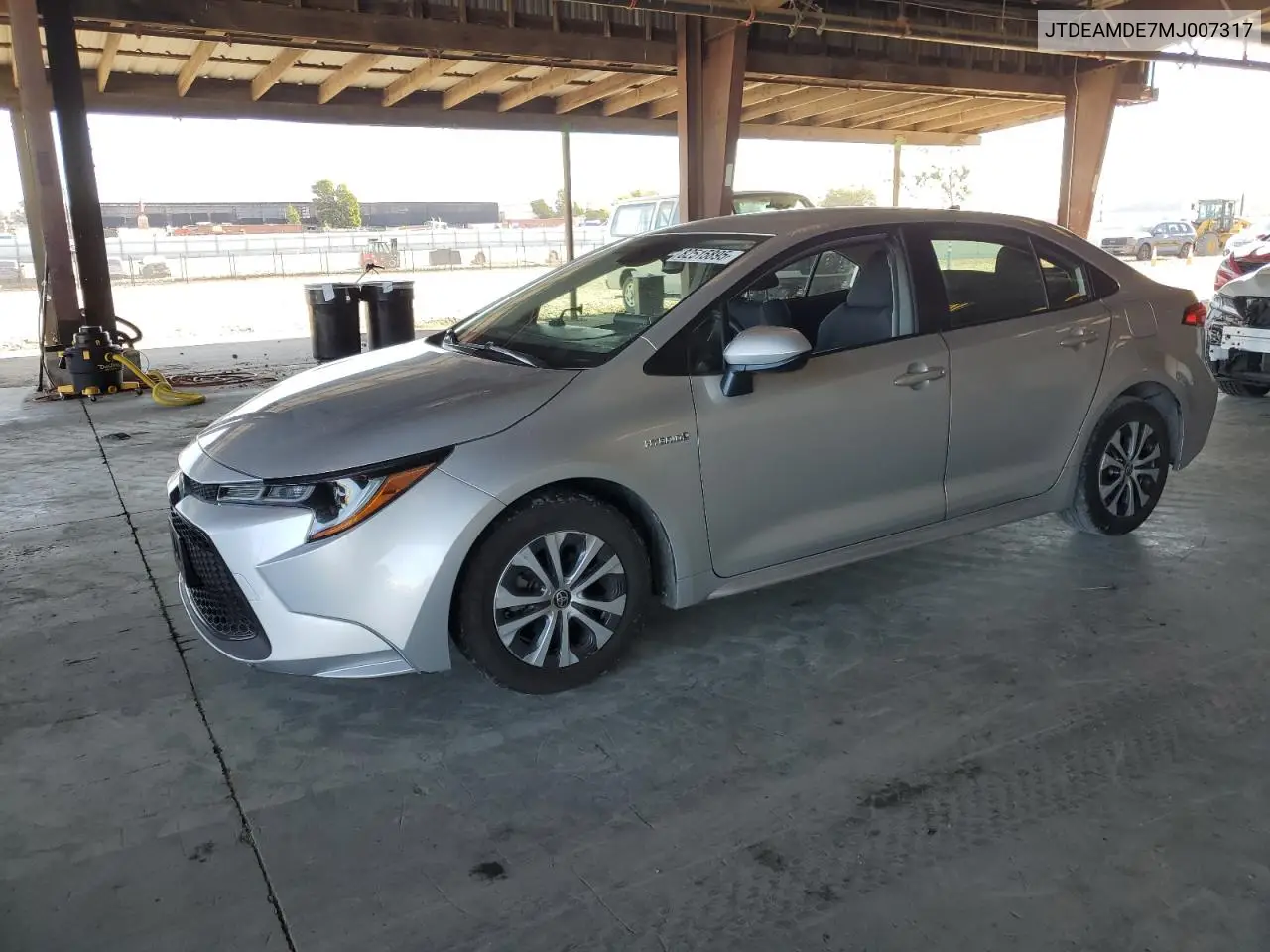 JTDEAMDE7MJ007317 2021 Toyota Corolla Le