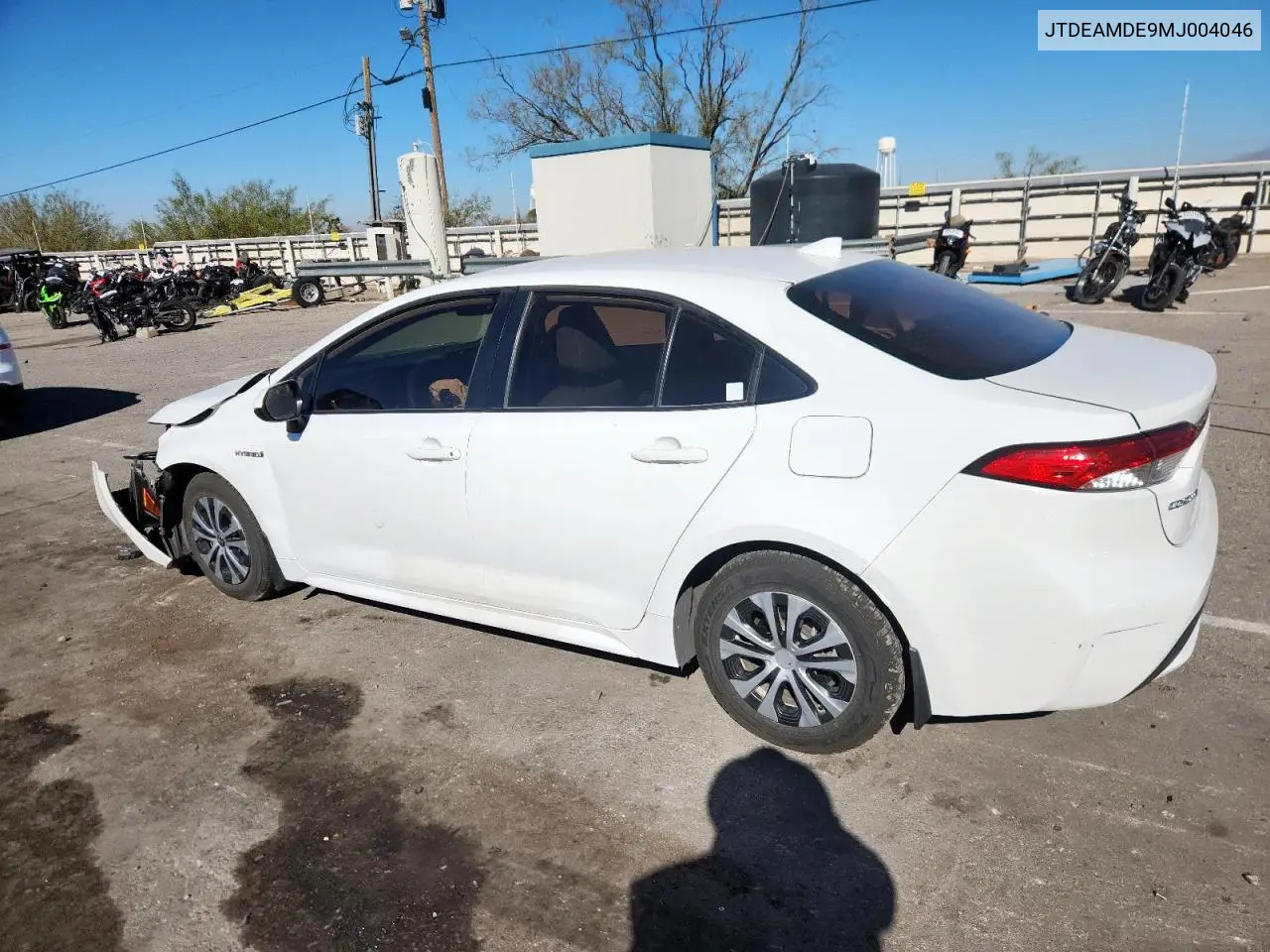 JTDEAMDE9MJ004046 2021 Toyota Corolla Le