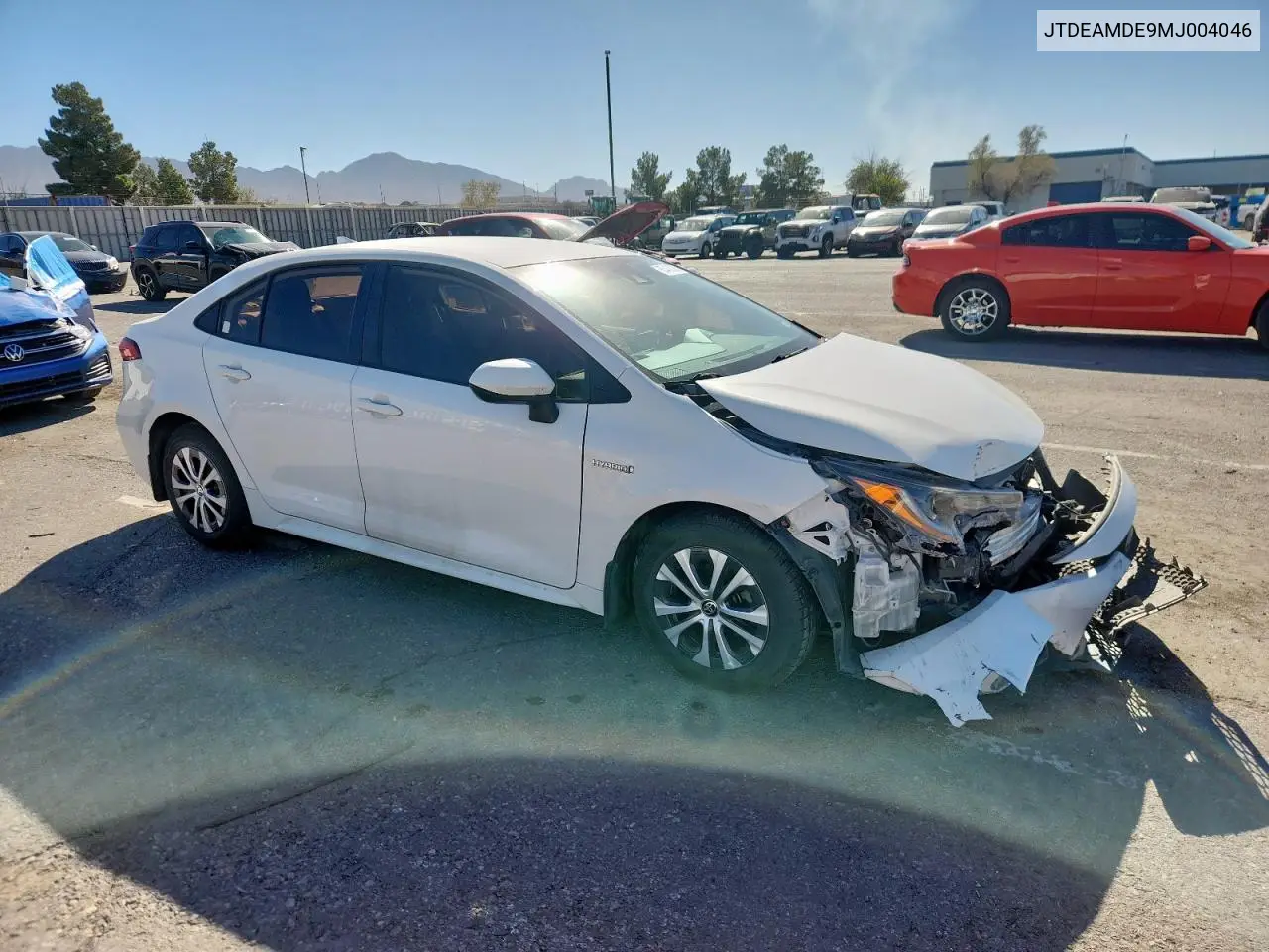 JTDEAMDE9MJ004046 2021 Toyota Corolla Le