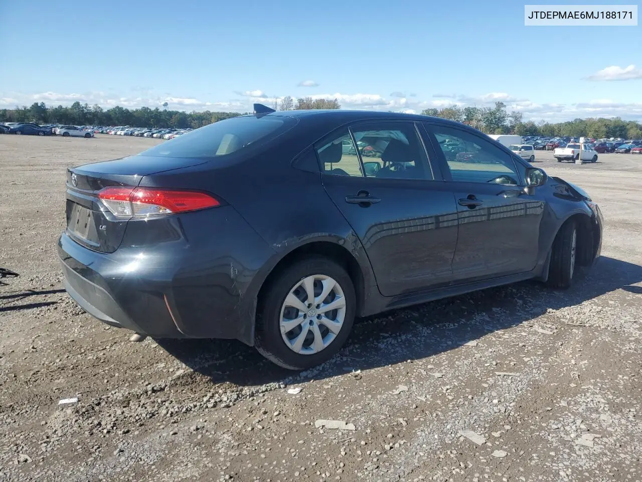 JTDEPMAE6MJ188171 2021 Toyota Corolla Le