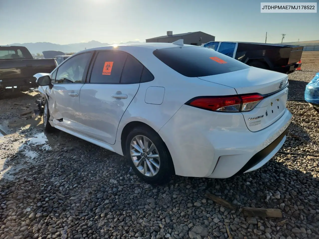 JTDHPMAE7MJ178522 2021 Toyota Corolla Le