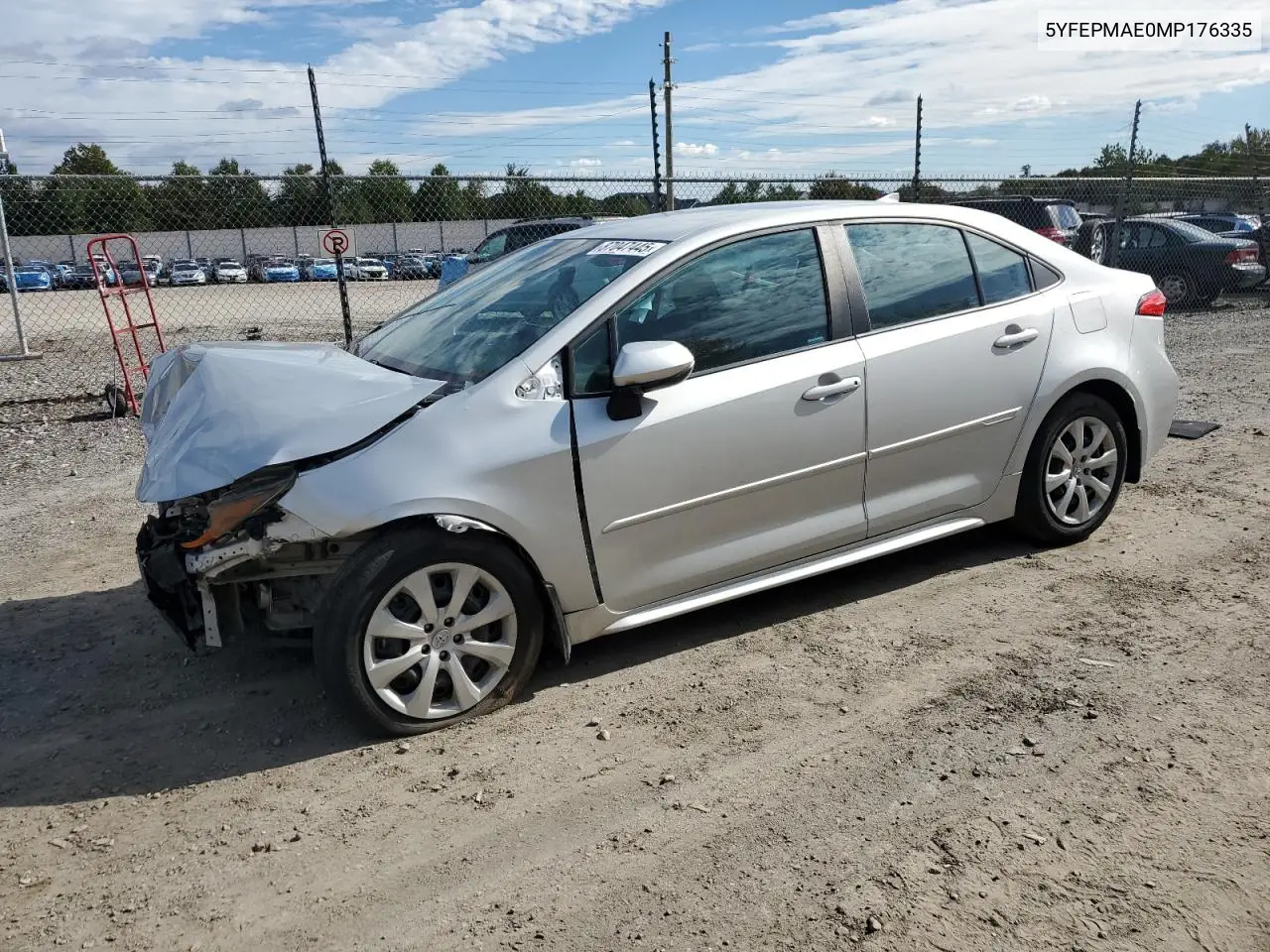 5YFEPMAE0MP176335 2021 Toyota Corolla Le