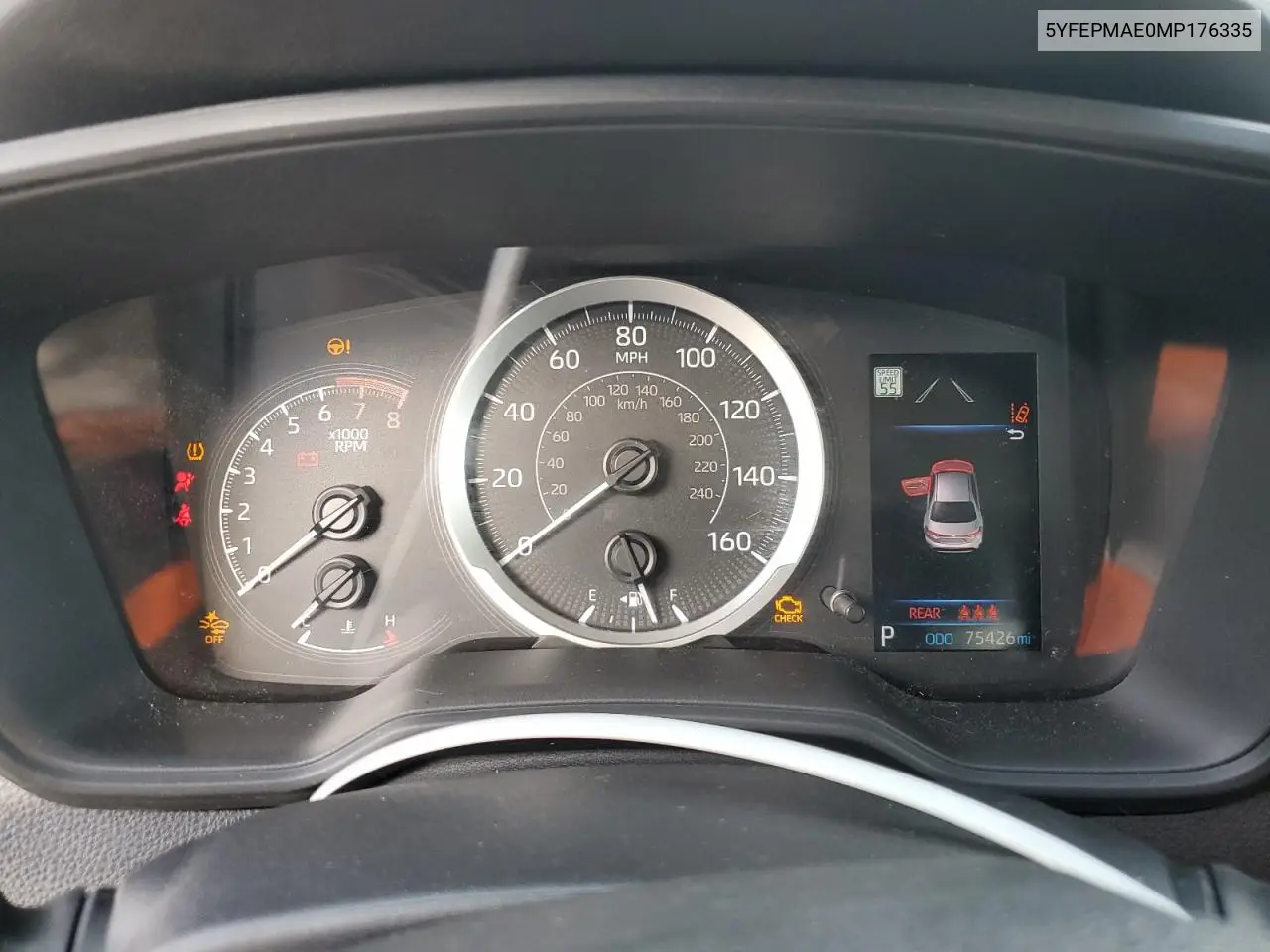 5YFEPMAE0MP176335 2021 Toyota Corolla Le