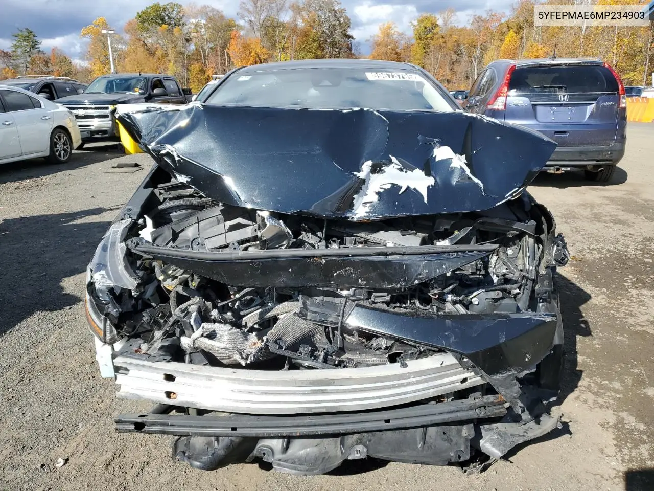 5YFEPMAE6MP234903 2021 Toyota Corolla Le