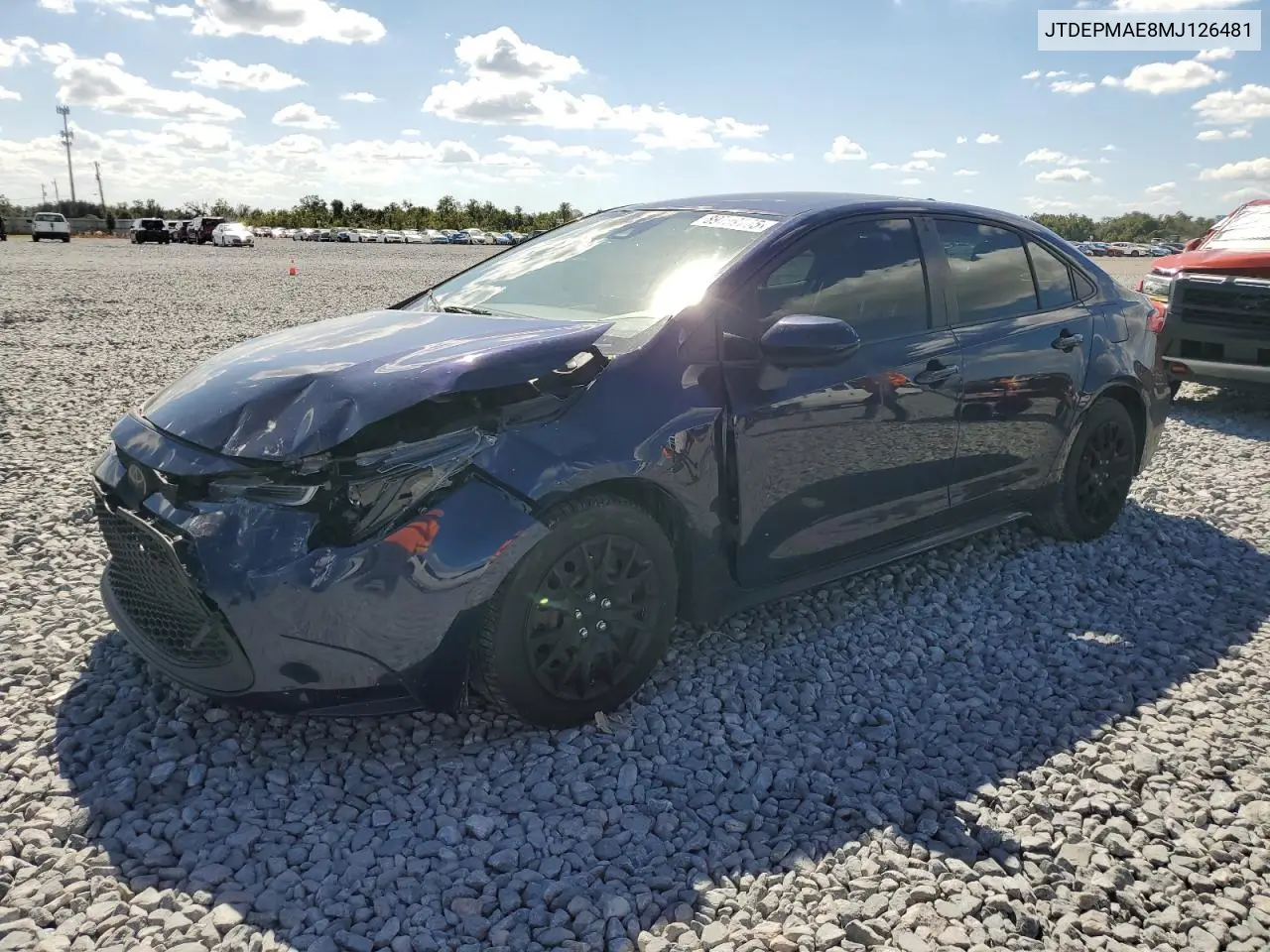 JTDEPMAE8MJ126481 2021 Toyota Corolla Le