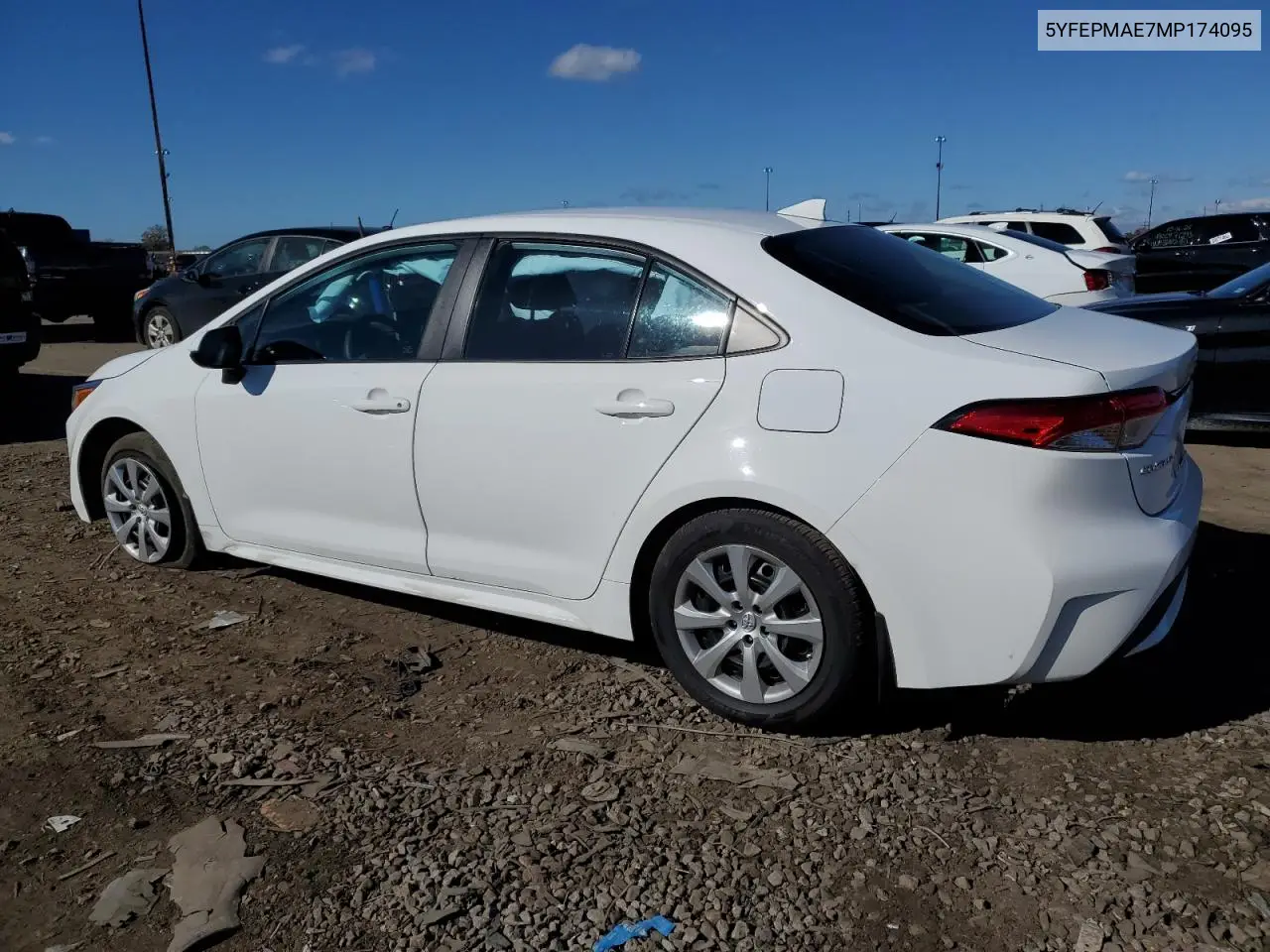 5YFEPMAE7MP174095 2021 Toyota Corolla Le