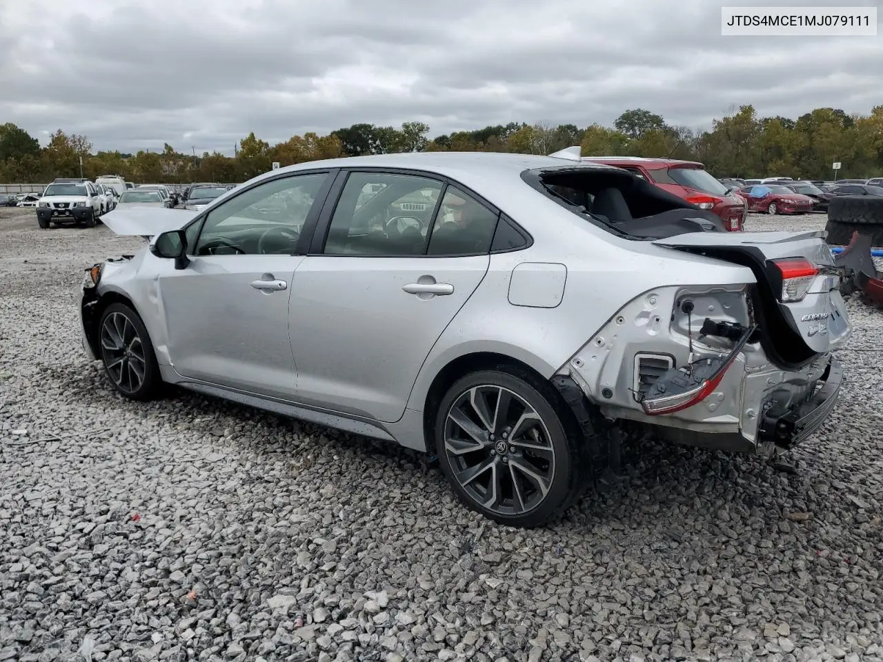 JTDS4MCE1MJ079111 2021 Toyota Corolla Se